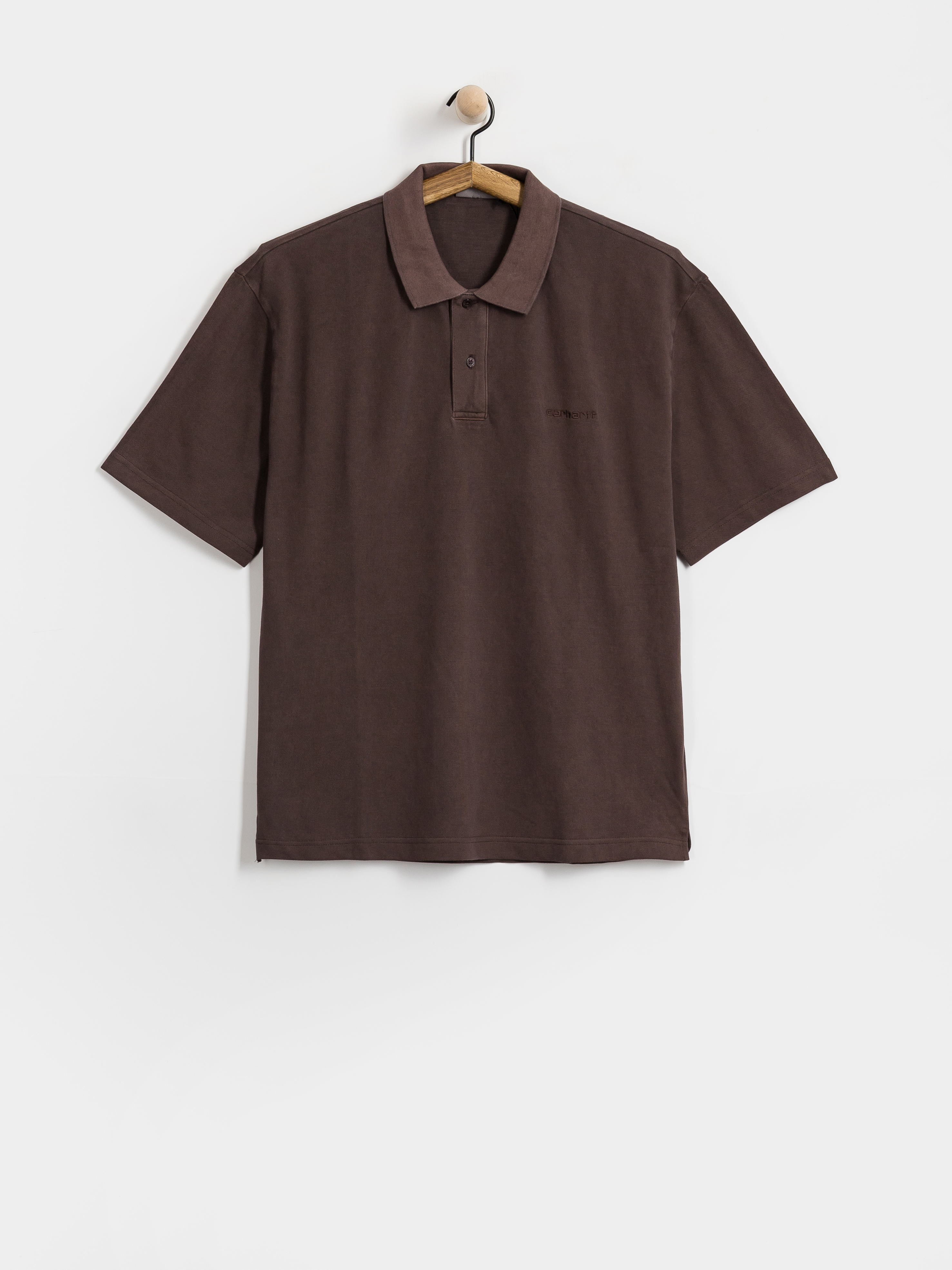 Póló Carhartt WIP Wayne Polo (palisander/garment dyed)