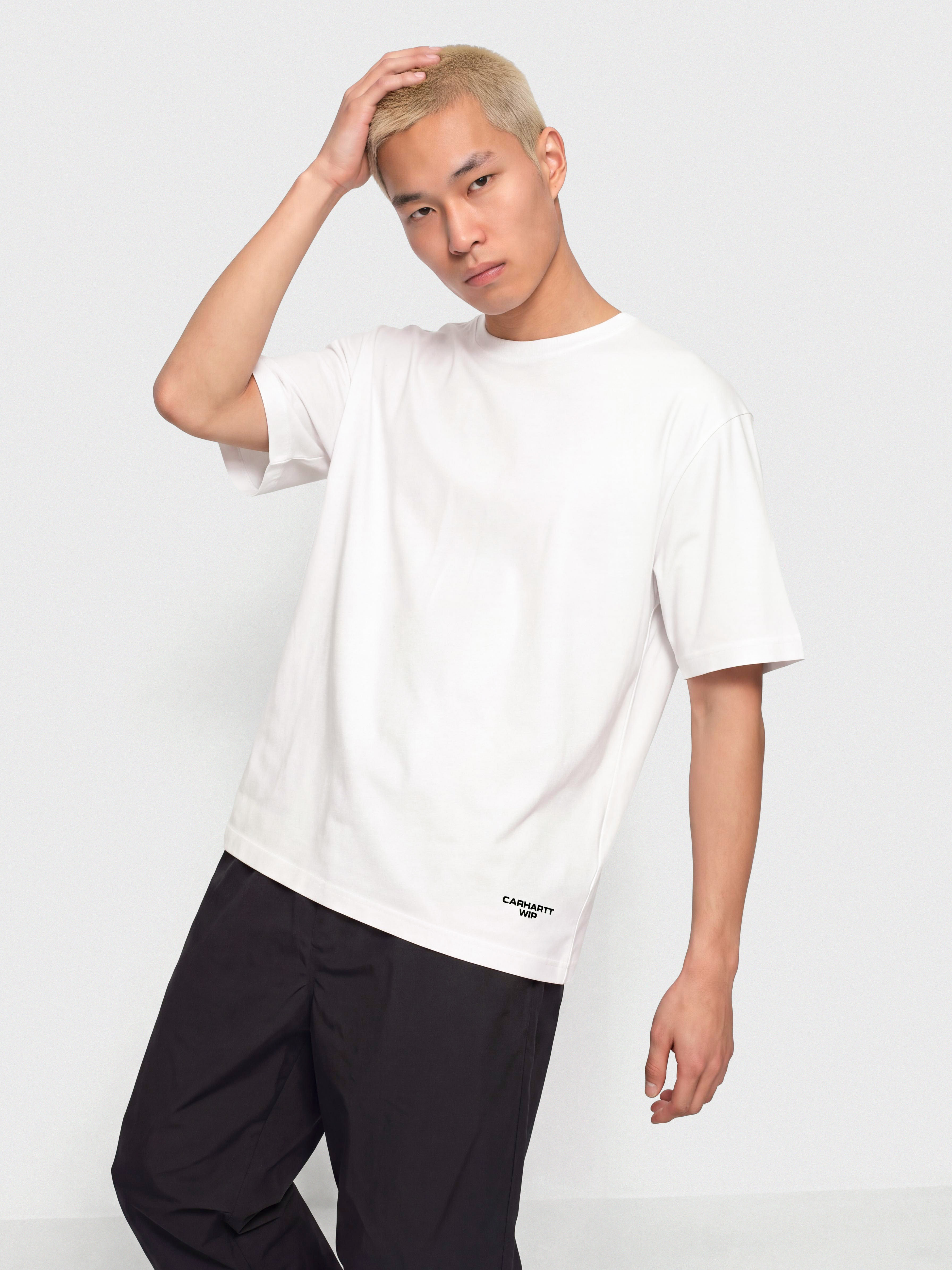Carhartt WIP Chapter Script Póló (white/black)