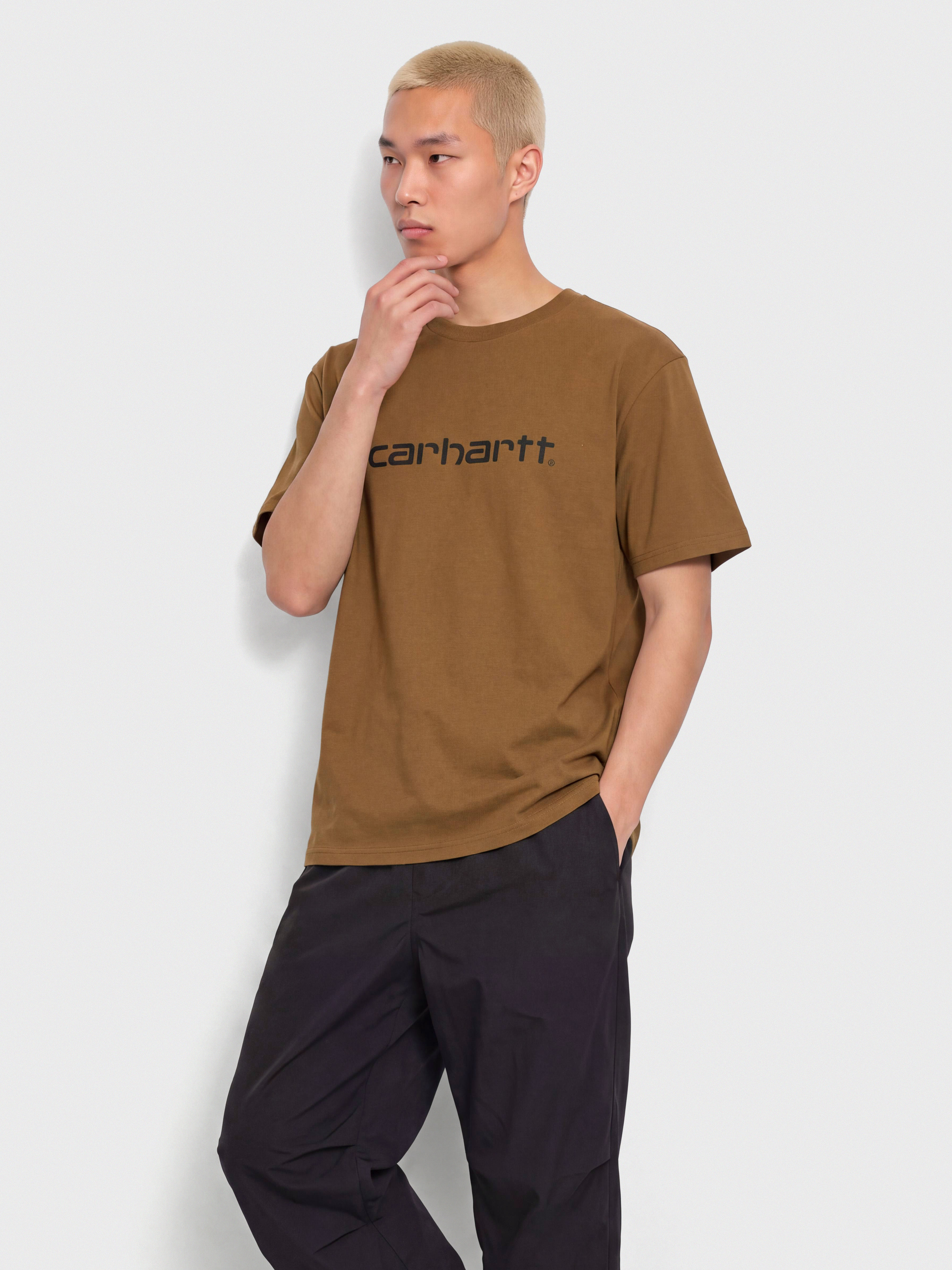 Carhartt WIP Script Póló (wip h brown/black)
