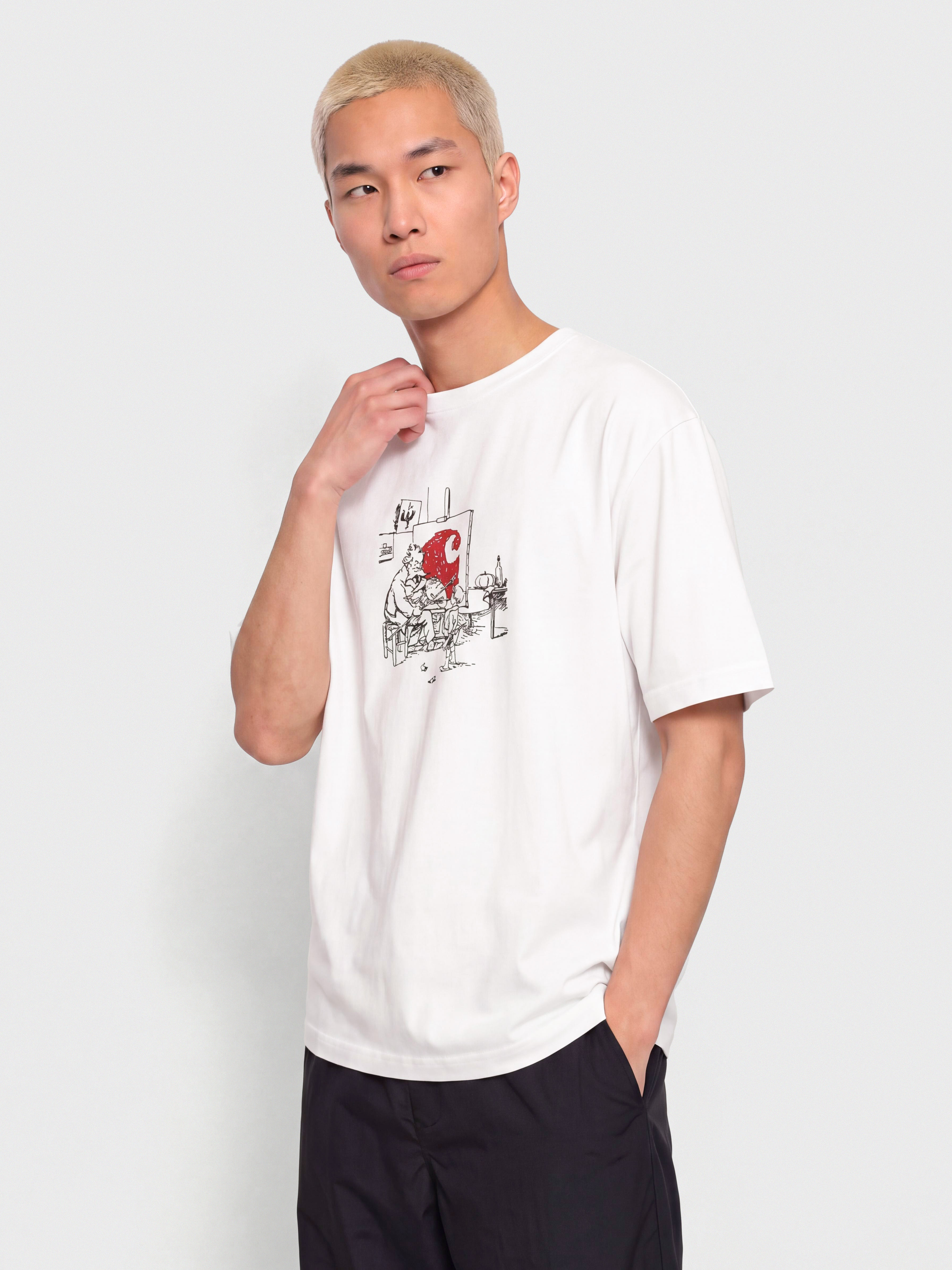 Póló Carhartt WIP Old Painter (white)