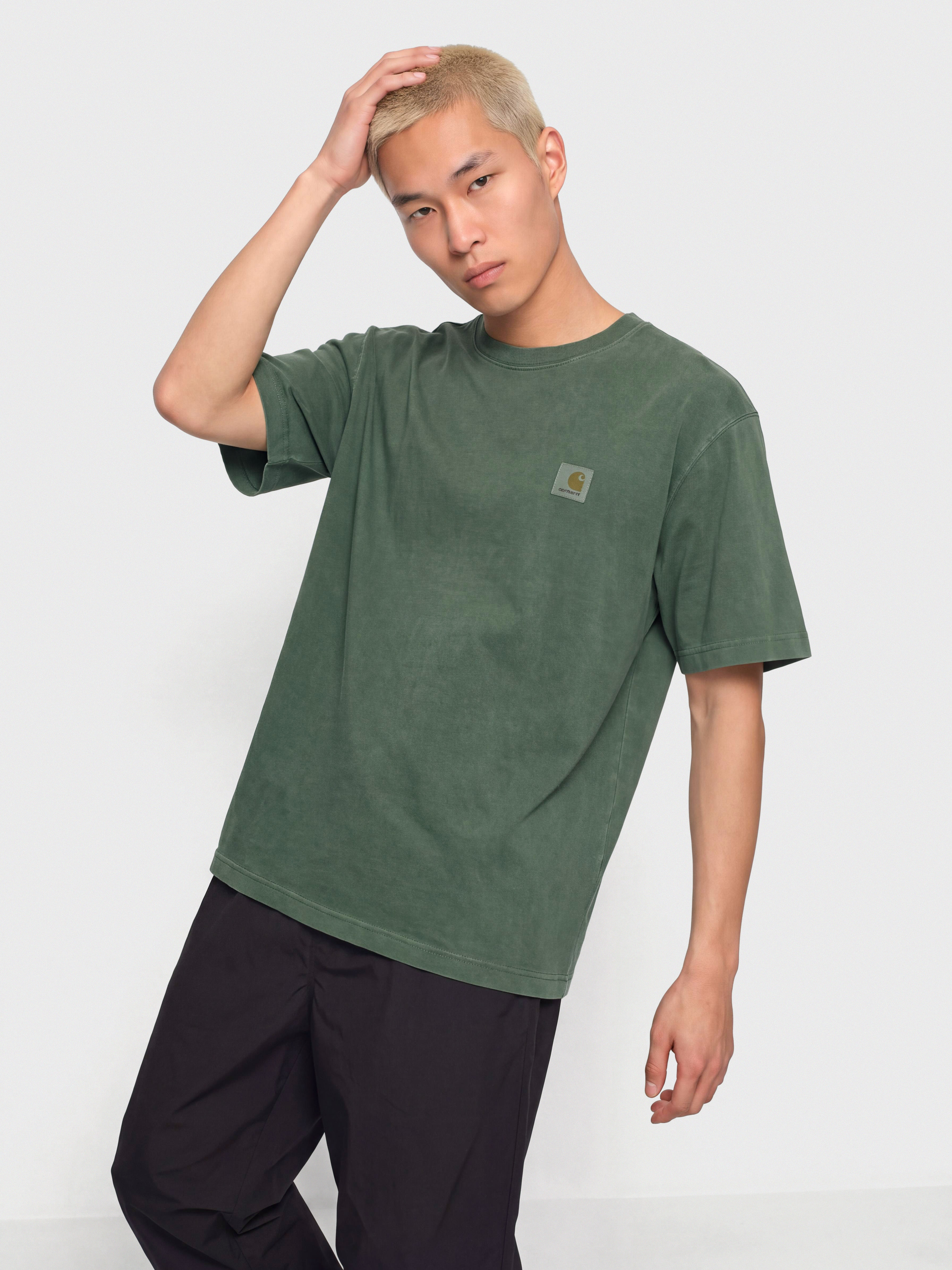 Carhartt WIP Vista Póló (dark scarab/garment dyed)
