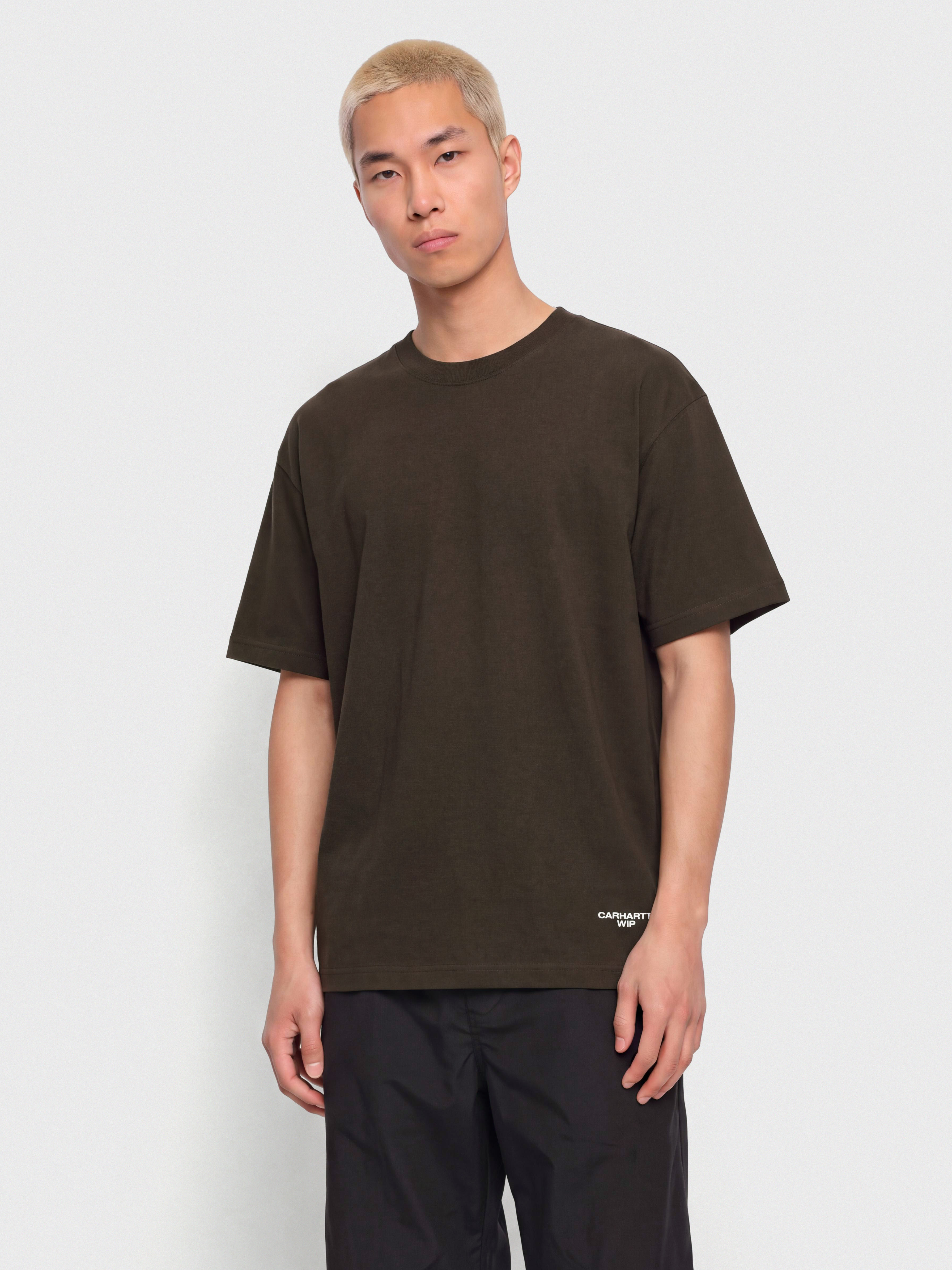 Carhartt WIP Chapter Script Póló (tobacco/white)