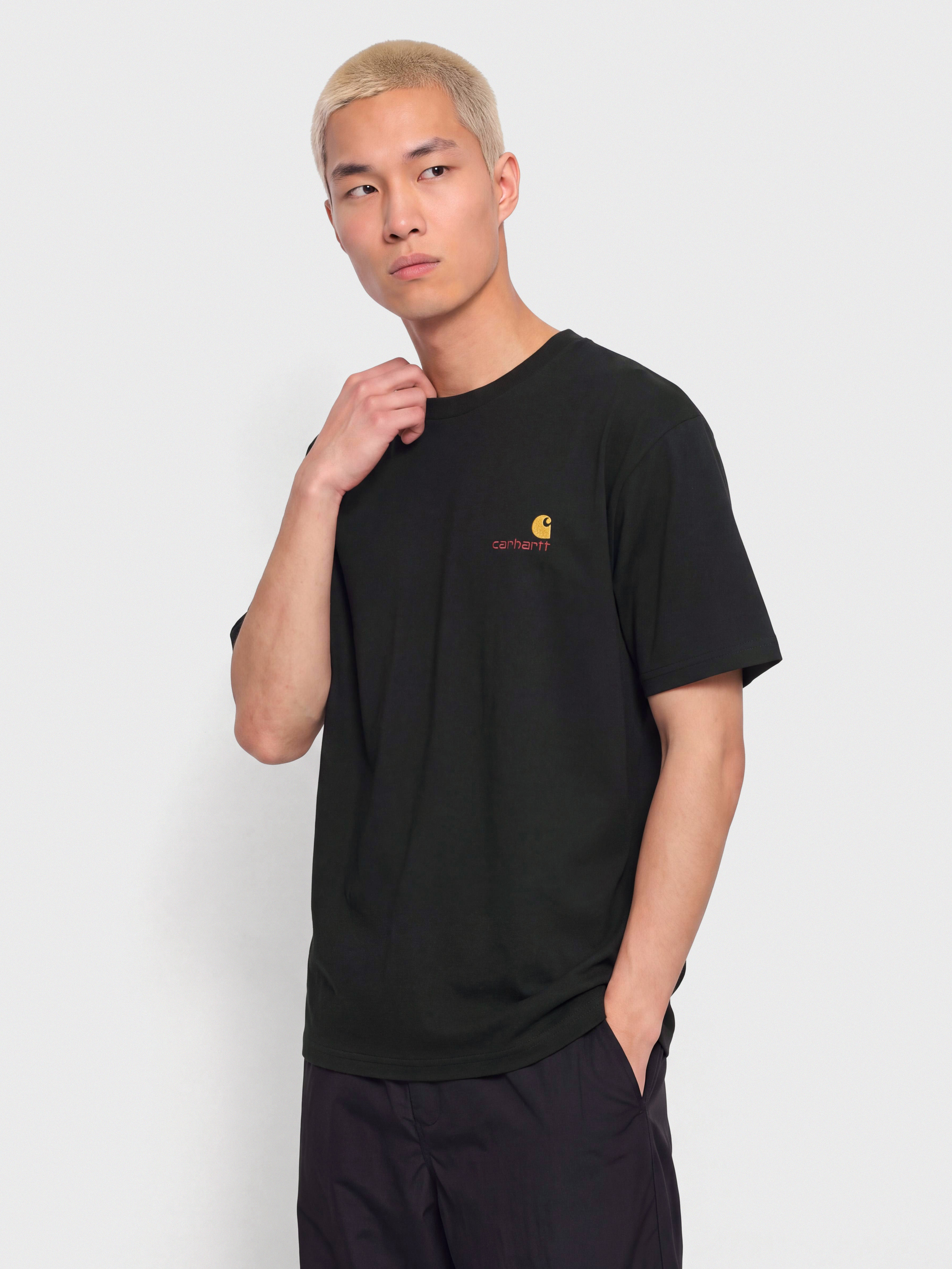 Carhartt WIP American Script Póló (raven)