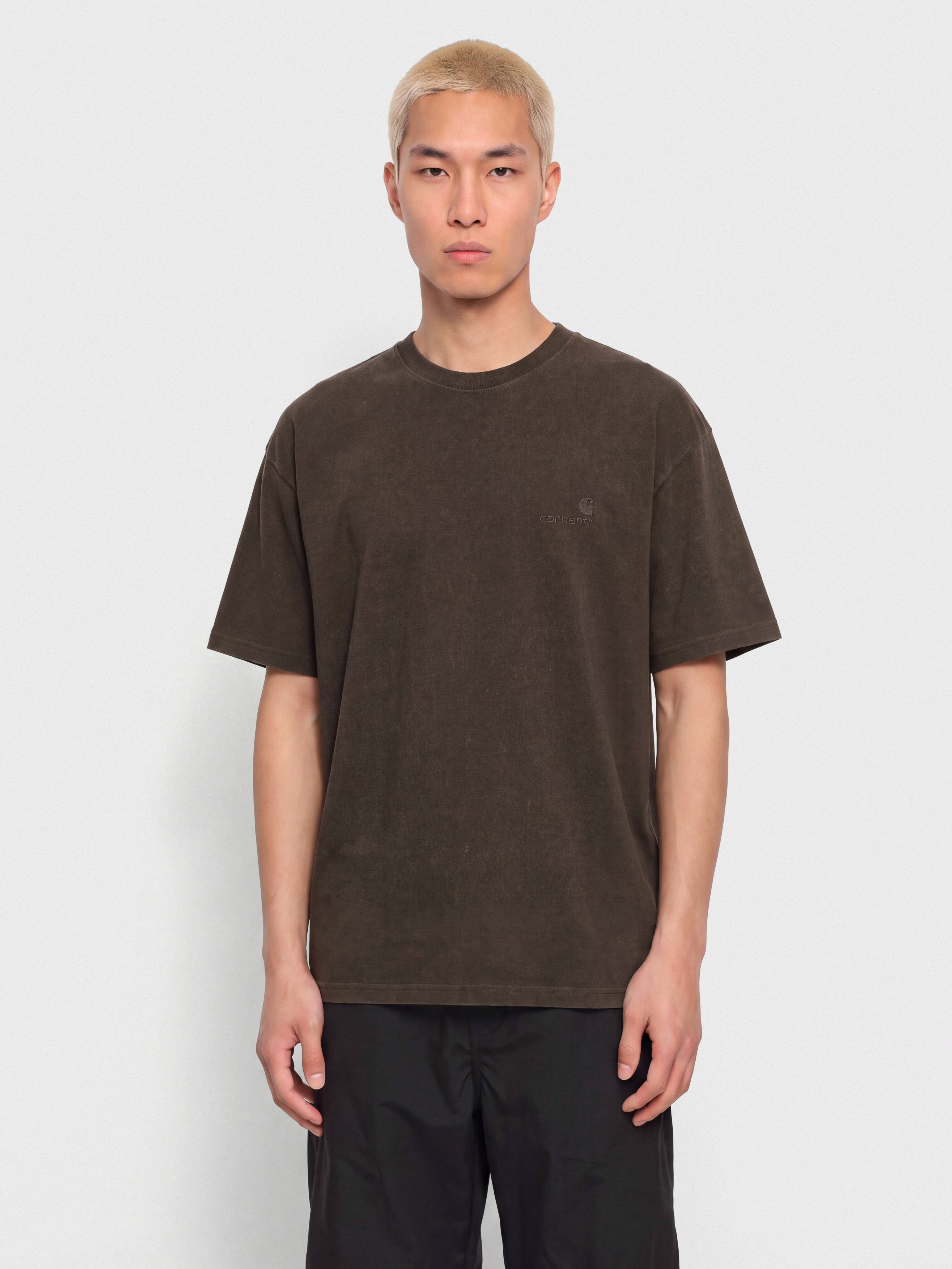 Carhartt WIP Lambert Póló (tobacco/moon wash)