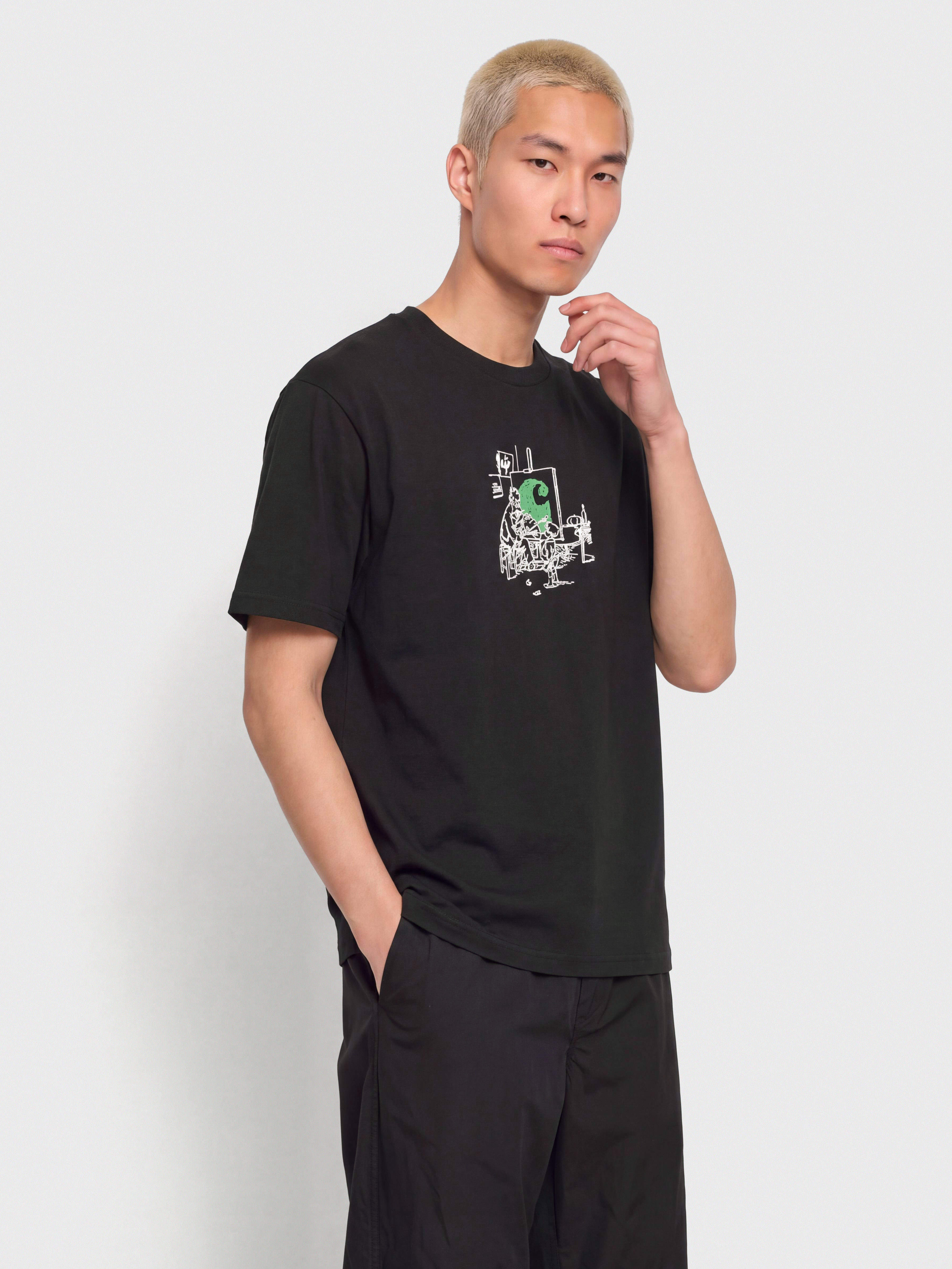 Póló Carhartt WIP Old Painter (black)