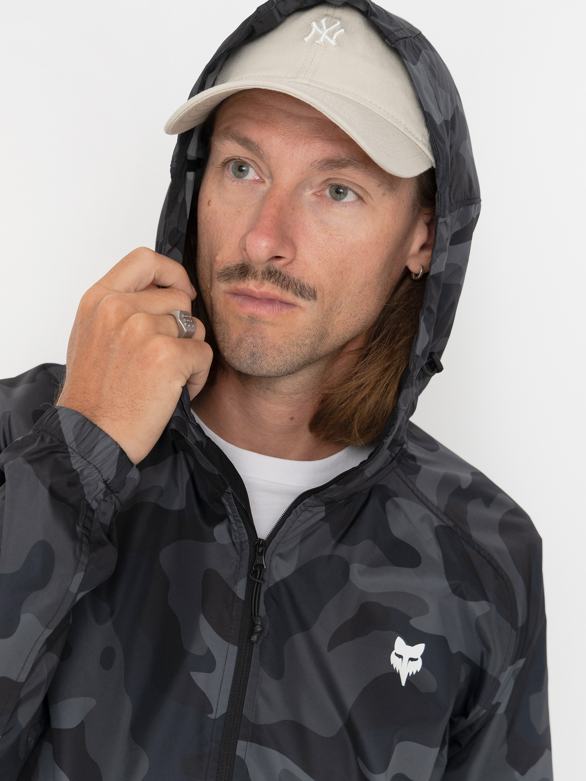 Fox Fox Head Camo Windbreaker Dzseki (black camo)