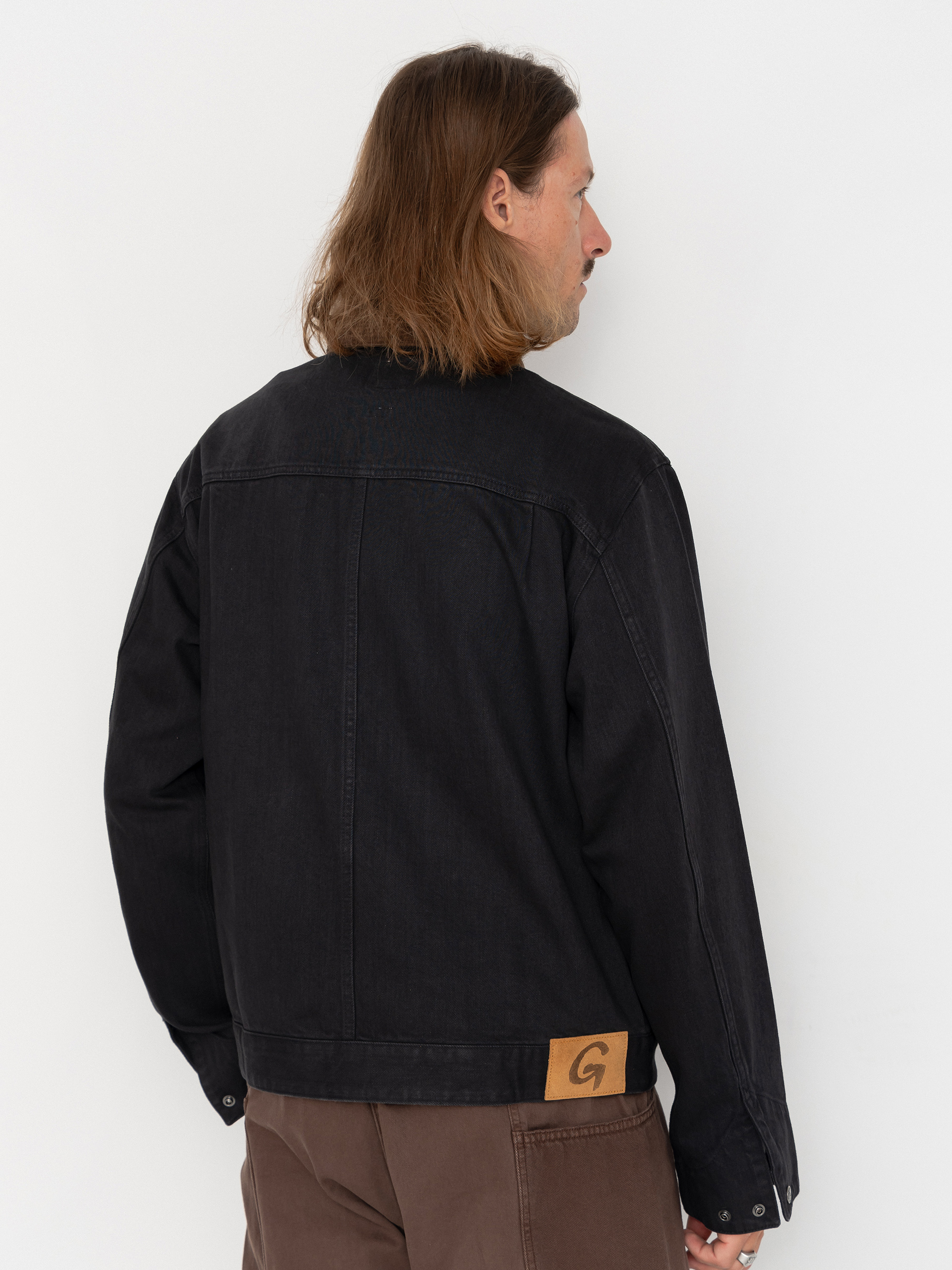 Gramicci Japanese Denim Trucker Dzseki (true black)