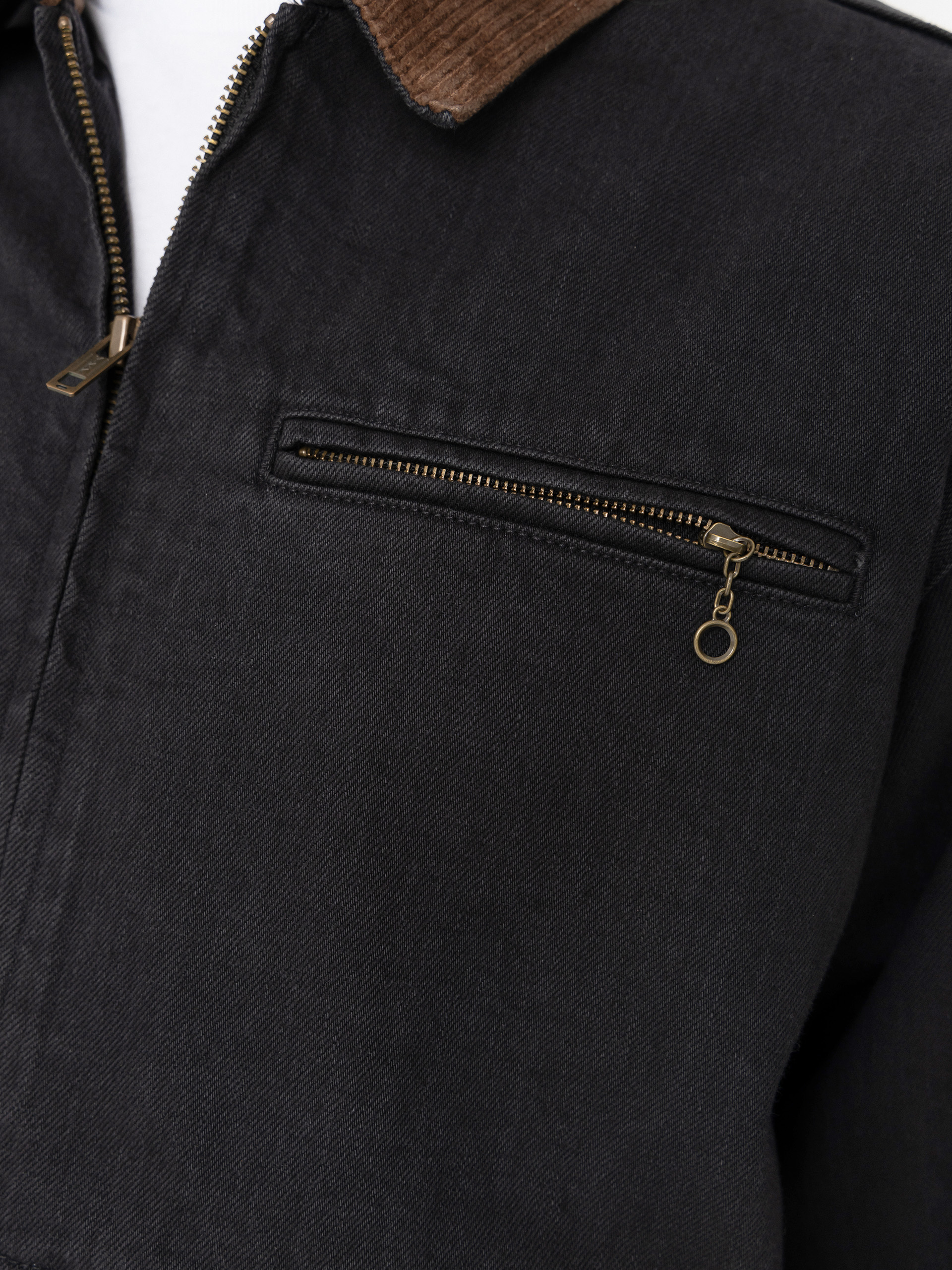 Gramicci Japanese Denim Trucker Dzseki (true black)