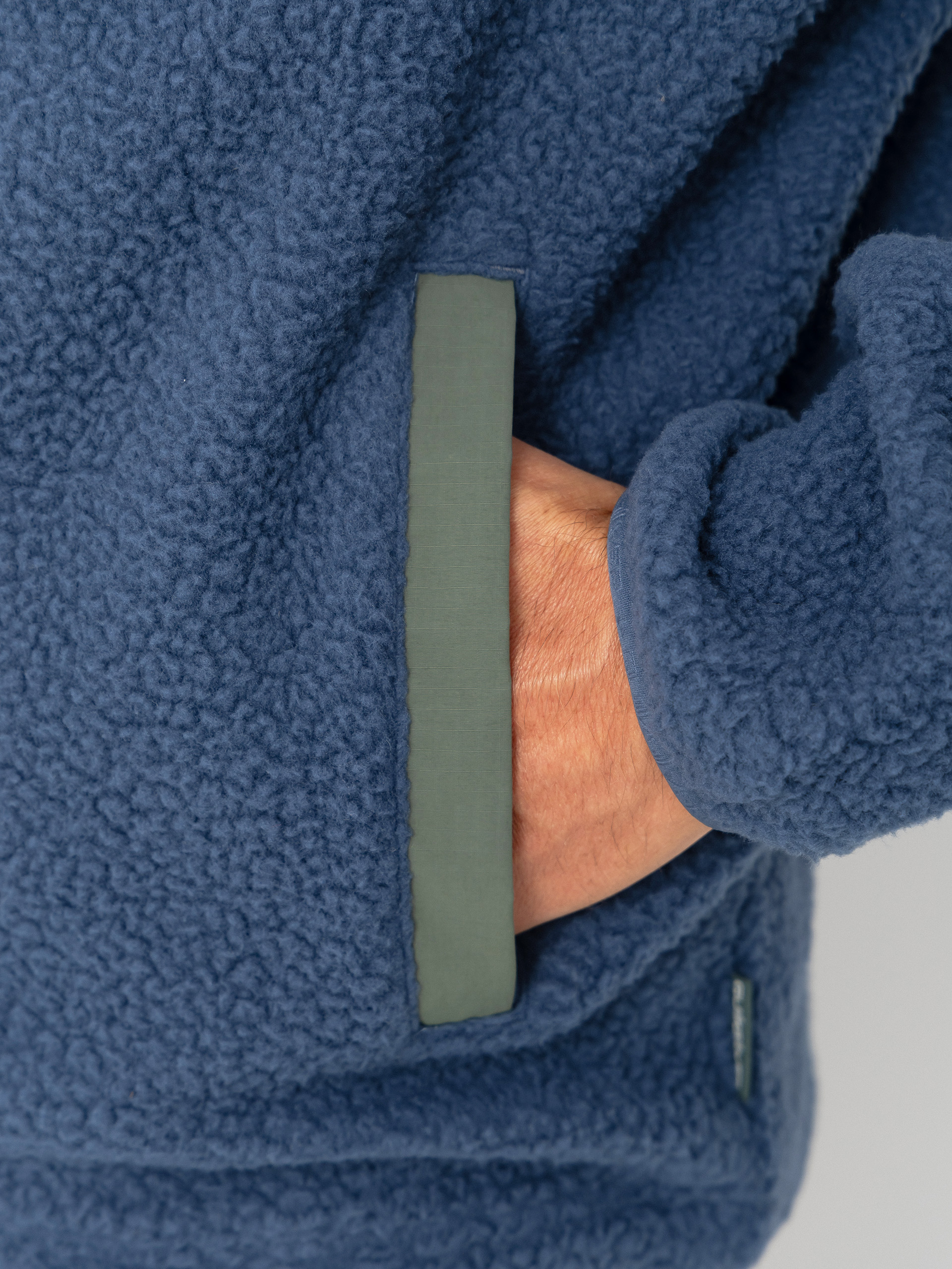 Férfi Quiksilver Clean Coast Fz Polár pulóver (dark denim)