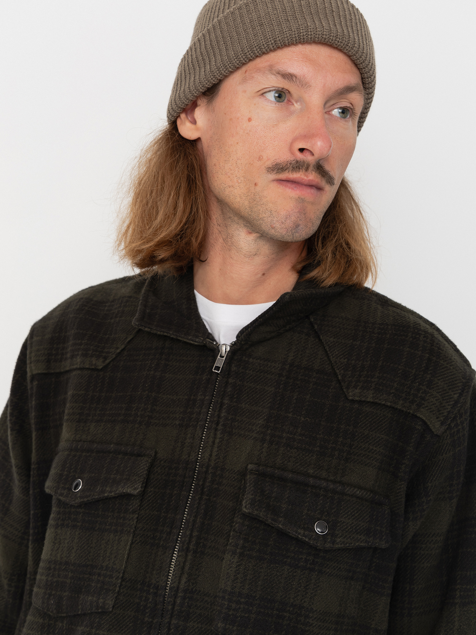 OBEY Willie Zip Shirt Dzseki (rosin multi)