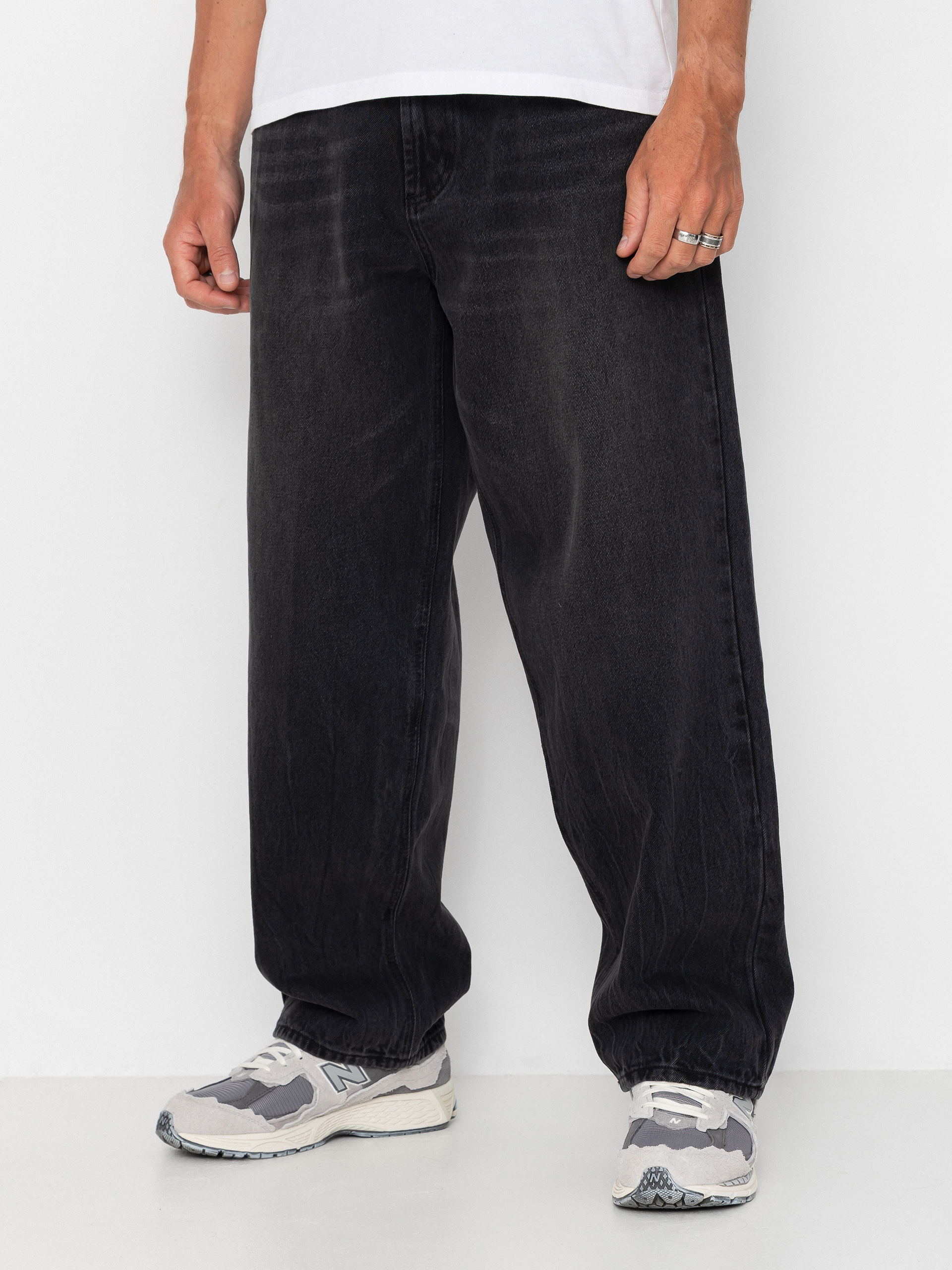OBEY Bigwig Baggy Denim Kisnadrág (heavy vintage black)