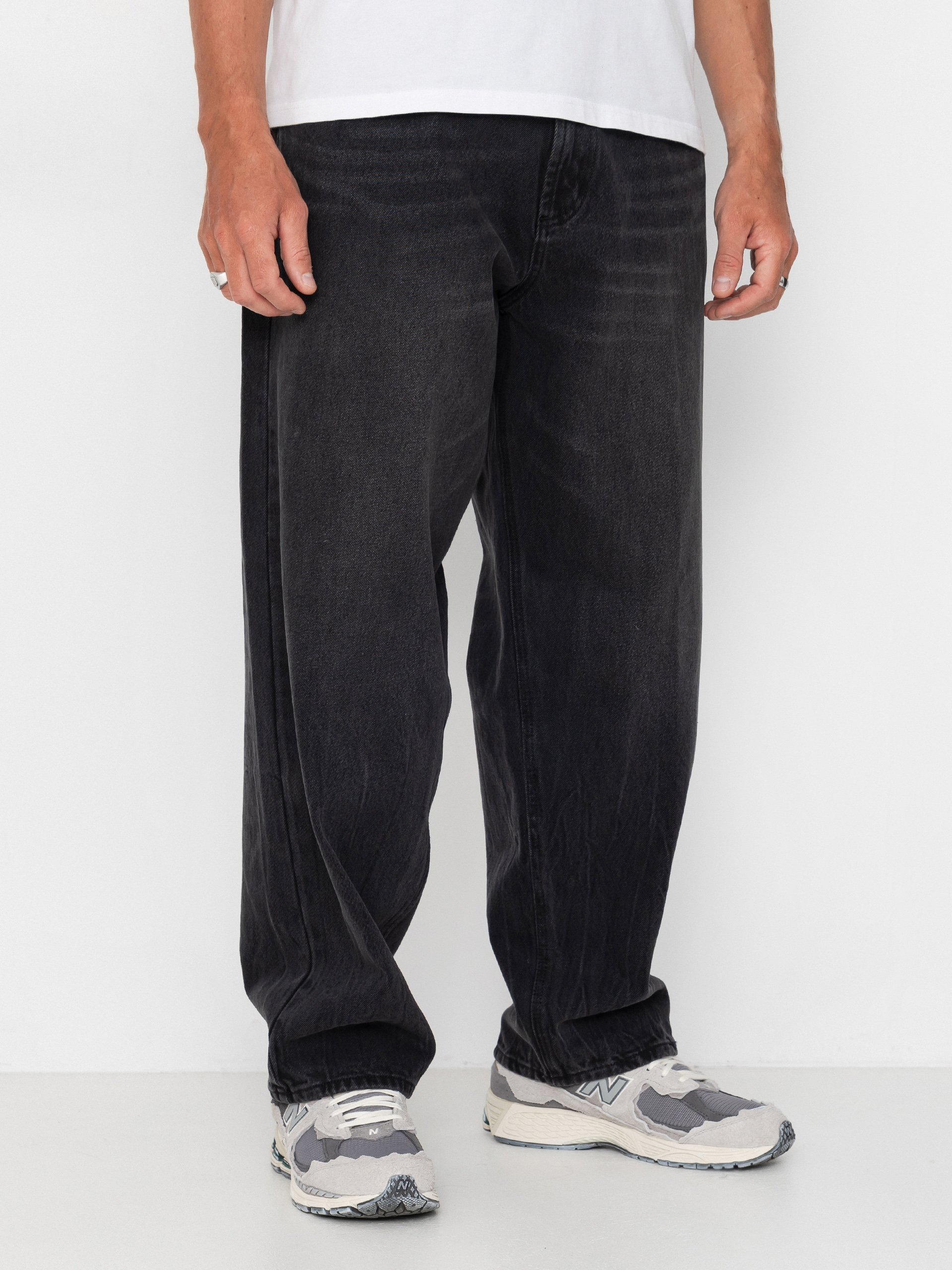 OBEY Bigwig Baggy Denim Kisnadrág (heavy vintage black)