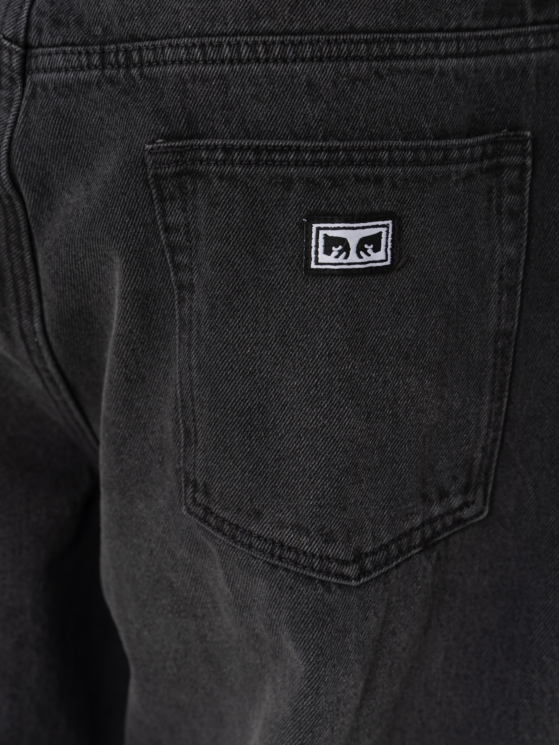 OBEY Bigwig Baggy Denim Kisnadrág (heavy vintage black)