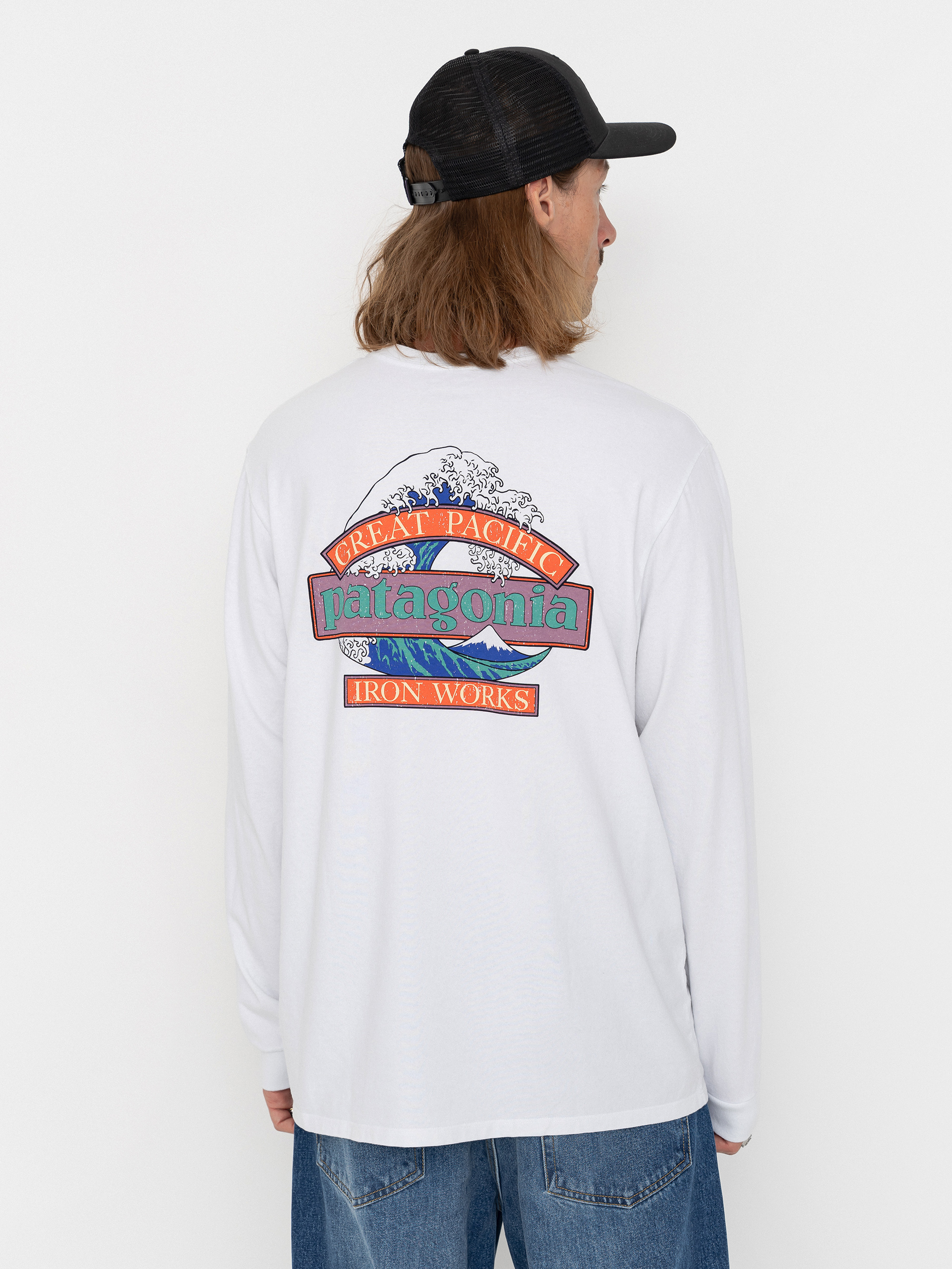 Patagonia Great Waves Responsibili Hosszú ujjú felső (fiber white)