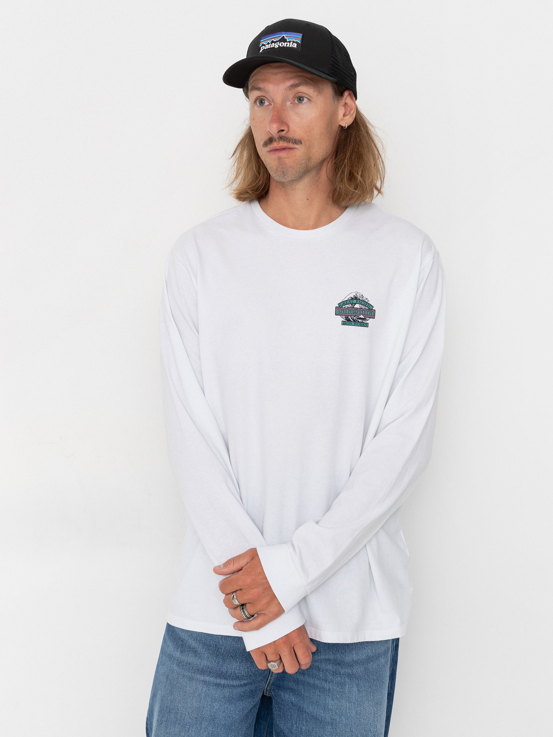 Patagonia Great Waves Responsibili Hosszú ujjú felső (fiber white)