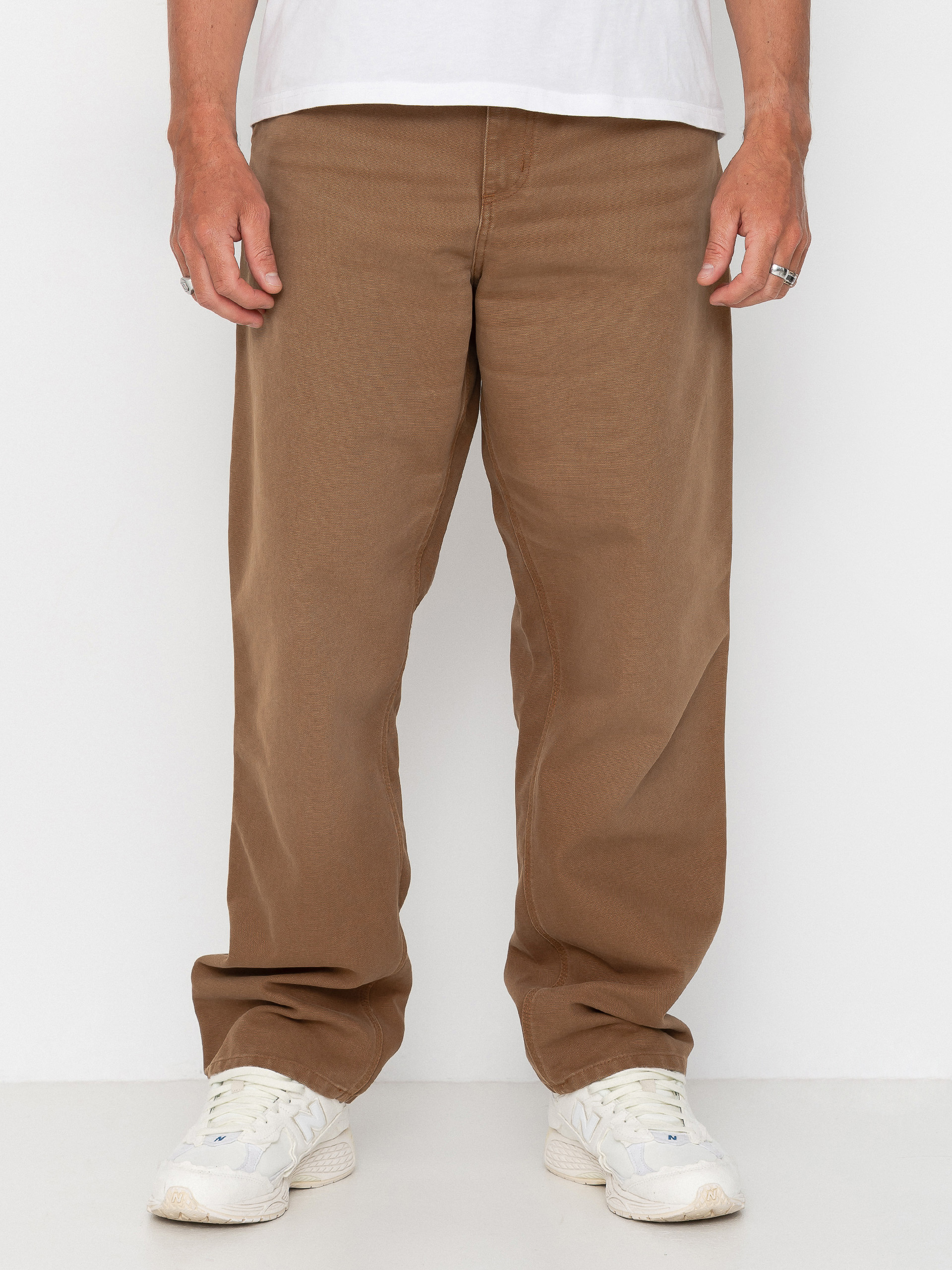 Kisnadrág Carhartt WIP Single Knee (wip h brown/stone canvas)