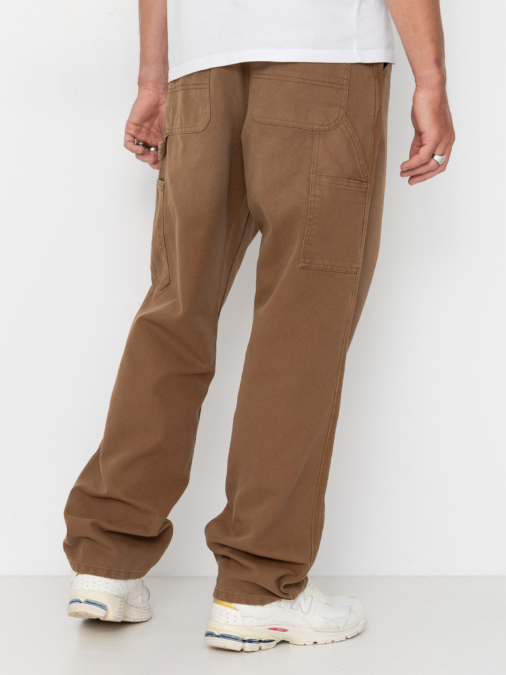 Kisnadrág Carhartt WIP Single Knee (wip h brown/stone canvas)