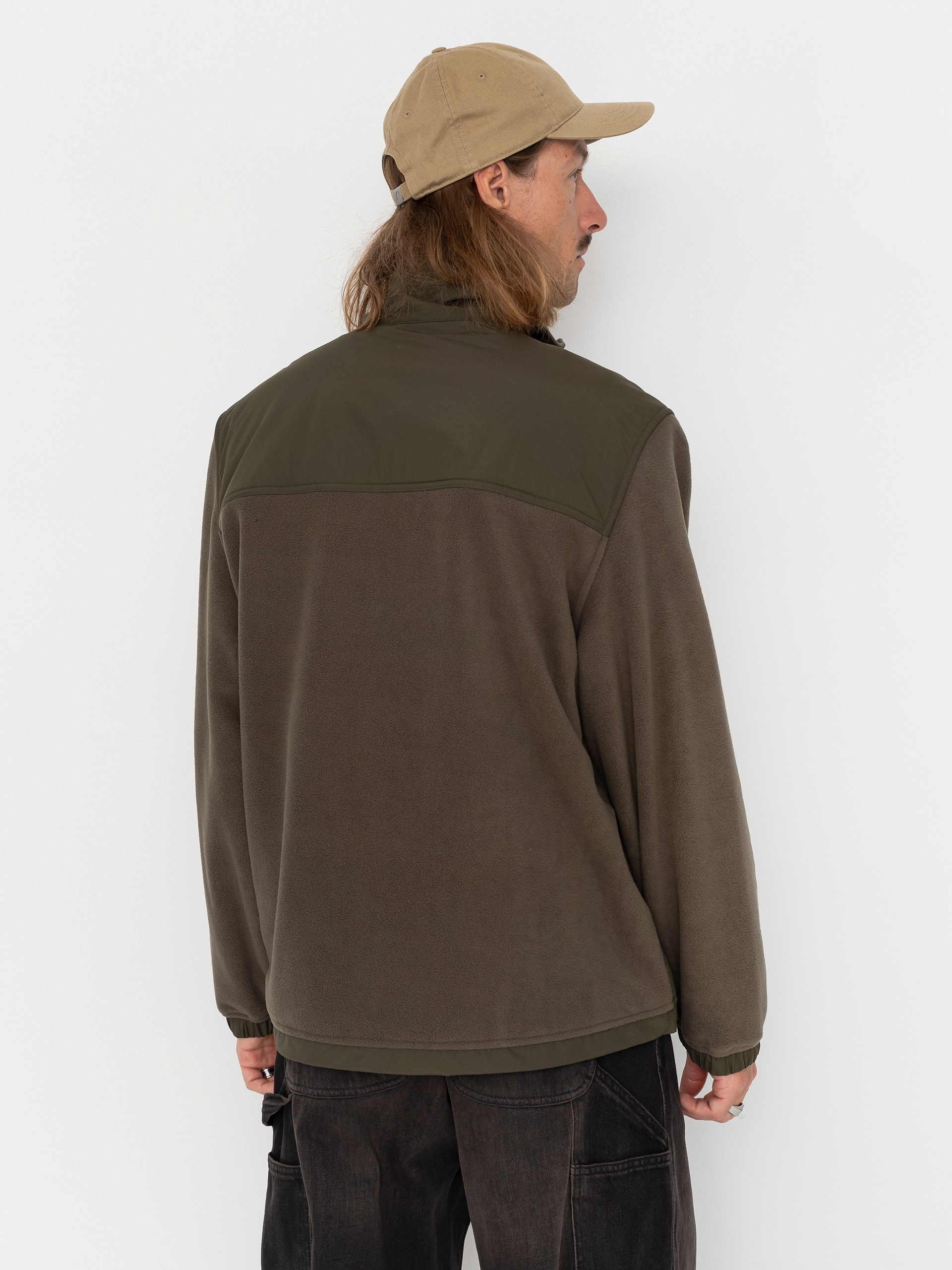 Férfi Polár pulóver Carhartt WIP Edmore (cypress/black)