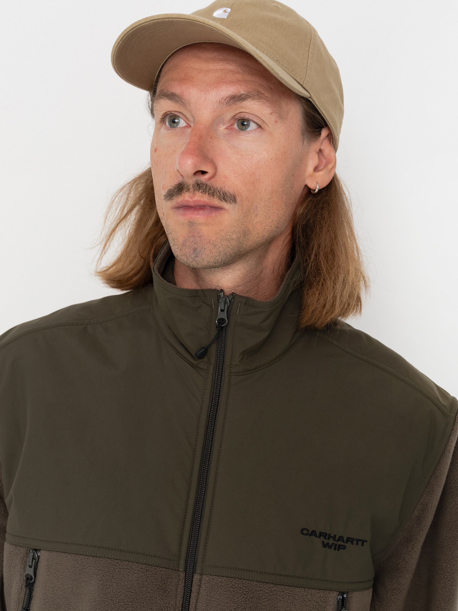 Férfi Polár pulóver Carhartt WIP Edmore (cypress/black)