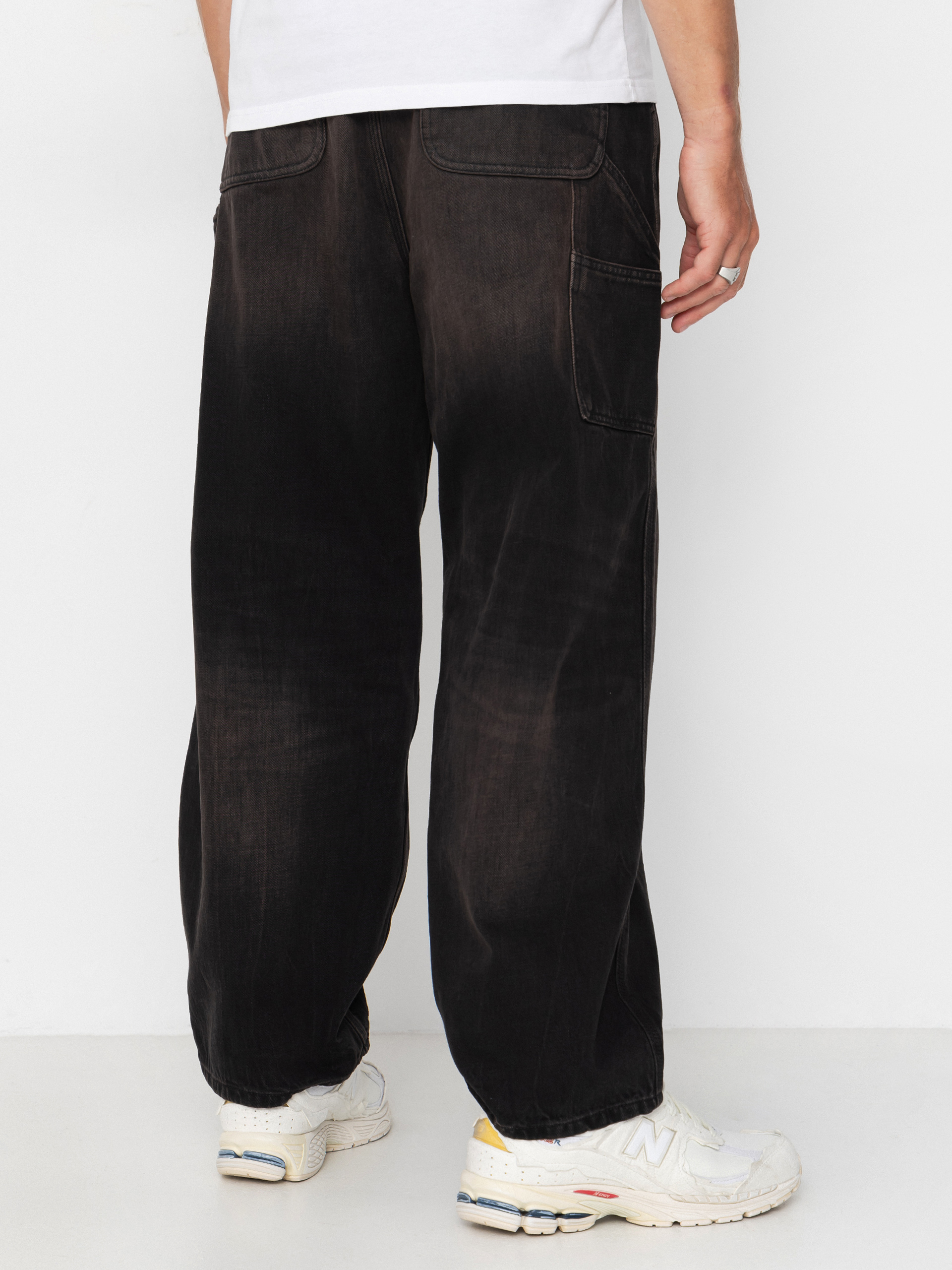 Kisnadrág Carhartt WIP OG Single Knee (black/tobacco used wash)