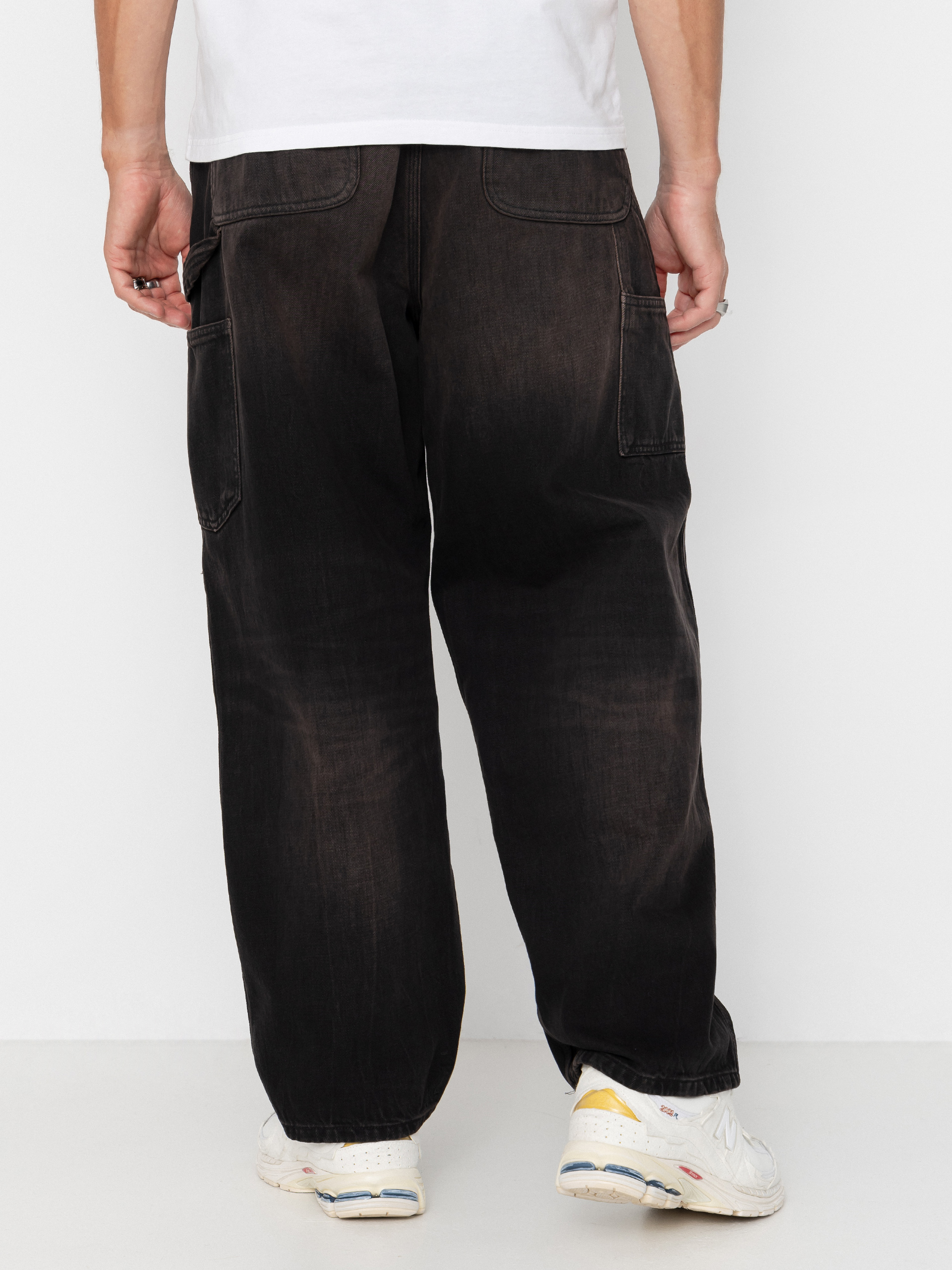Kisnadrág Carhartt WIP OG Single Knee (black/tobacco used wash)