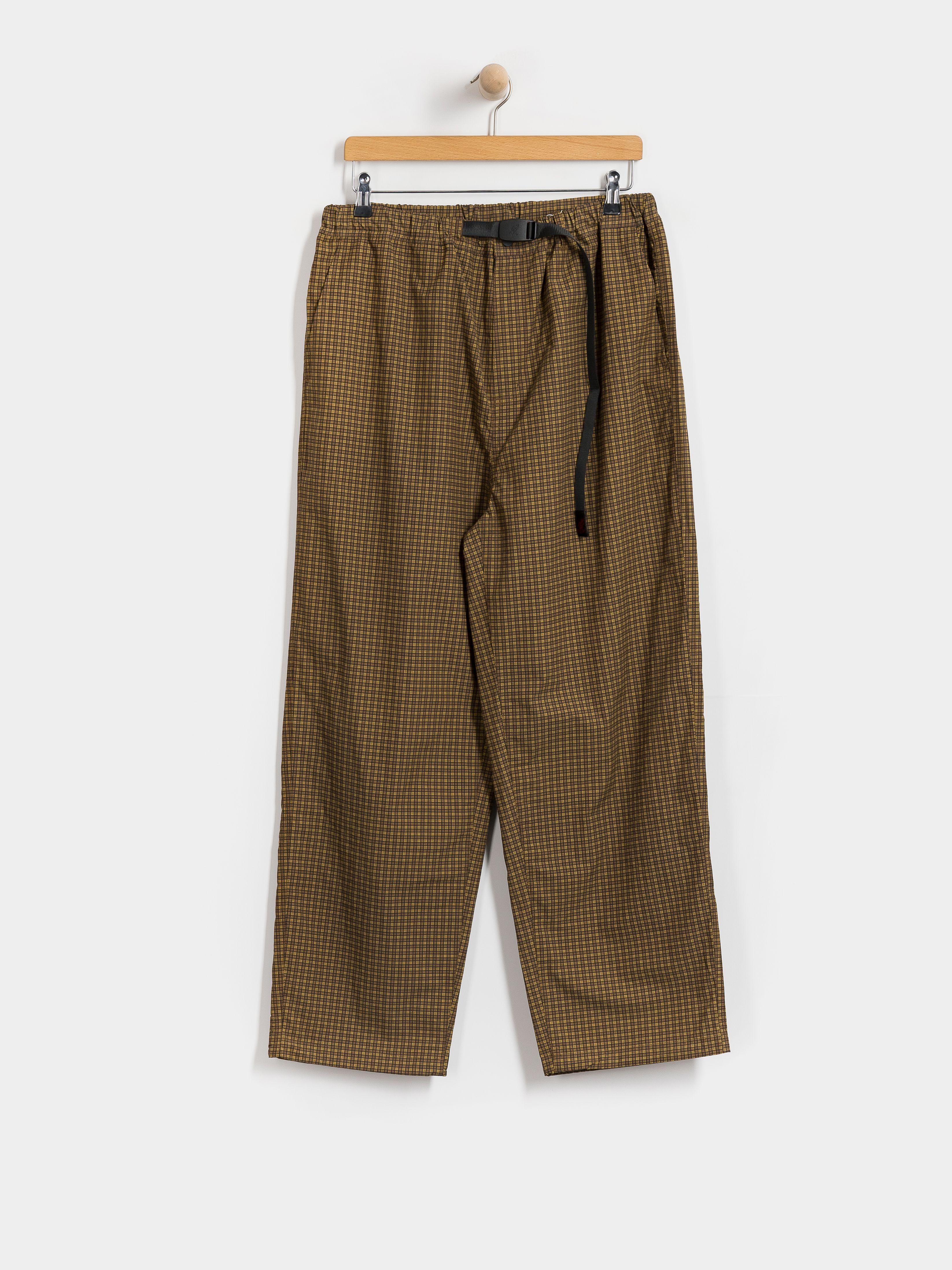Gramicci Mini Check Nylon Pant Kisnadrág (brown check)