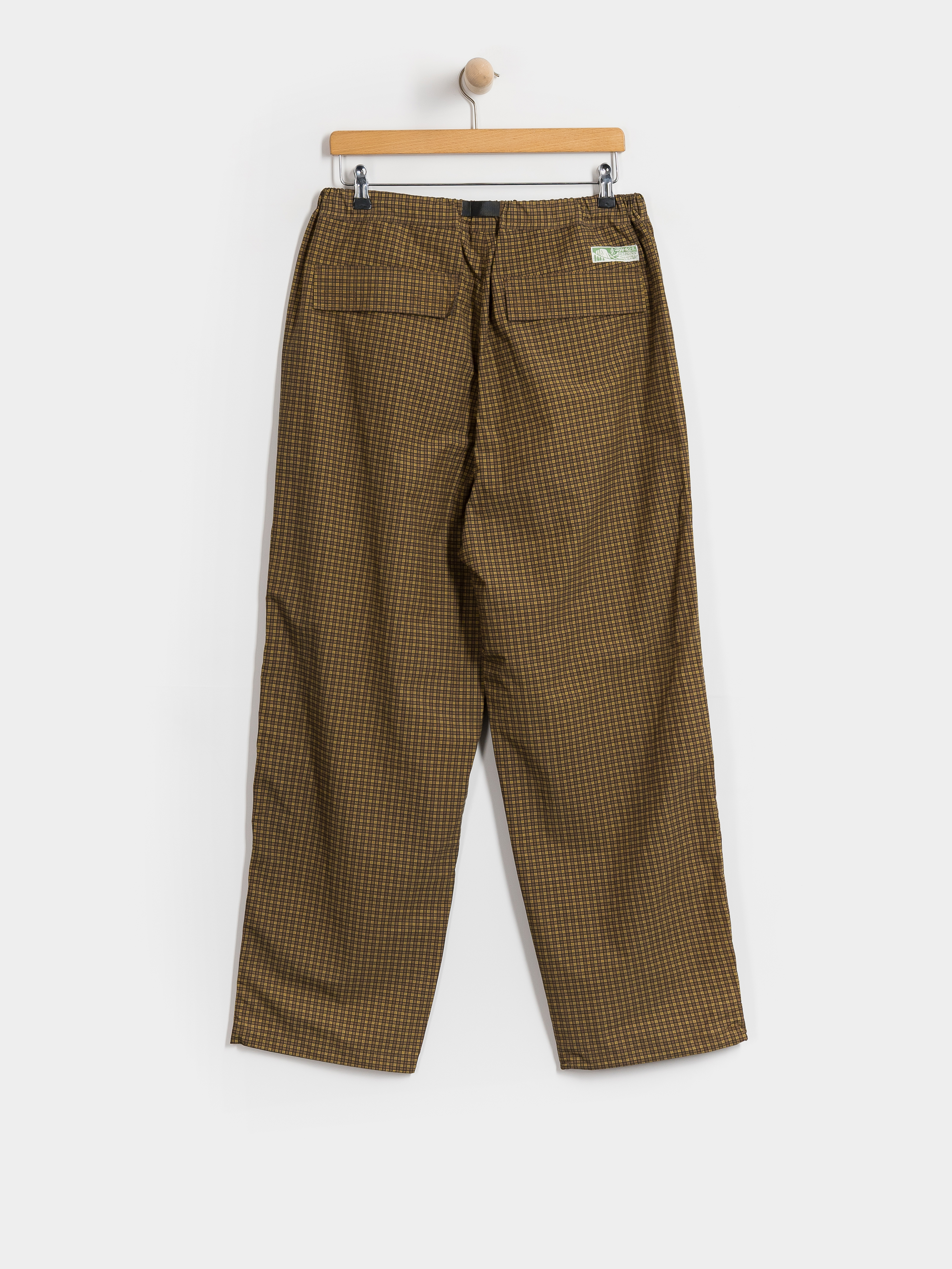 Gramicci Mini Check Nylon Pant Kisnadrág (brown check)