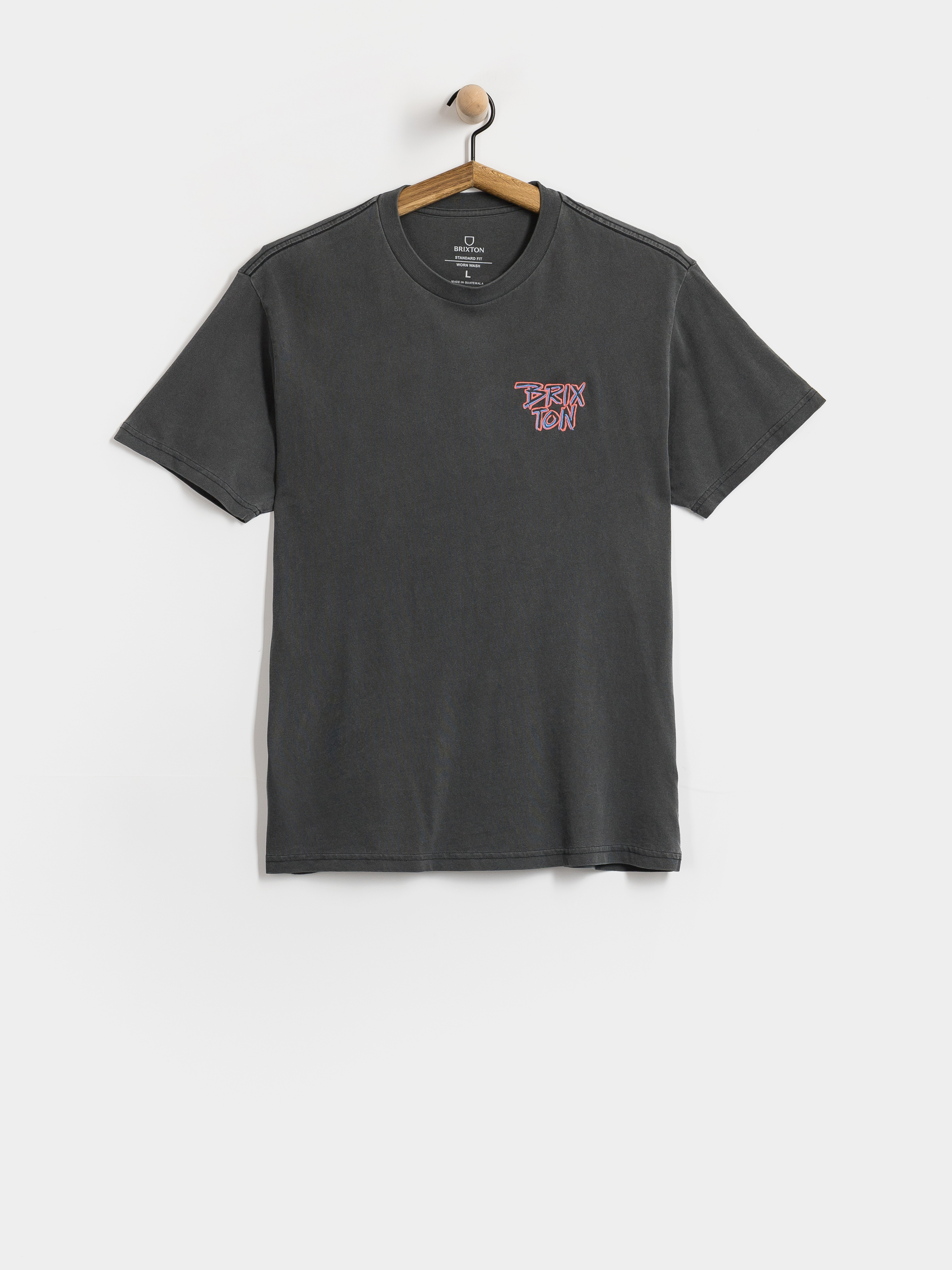 Brixton Rockton Stnd Póló (black worn wash)