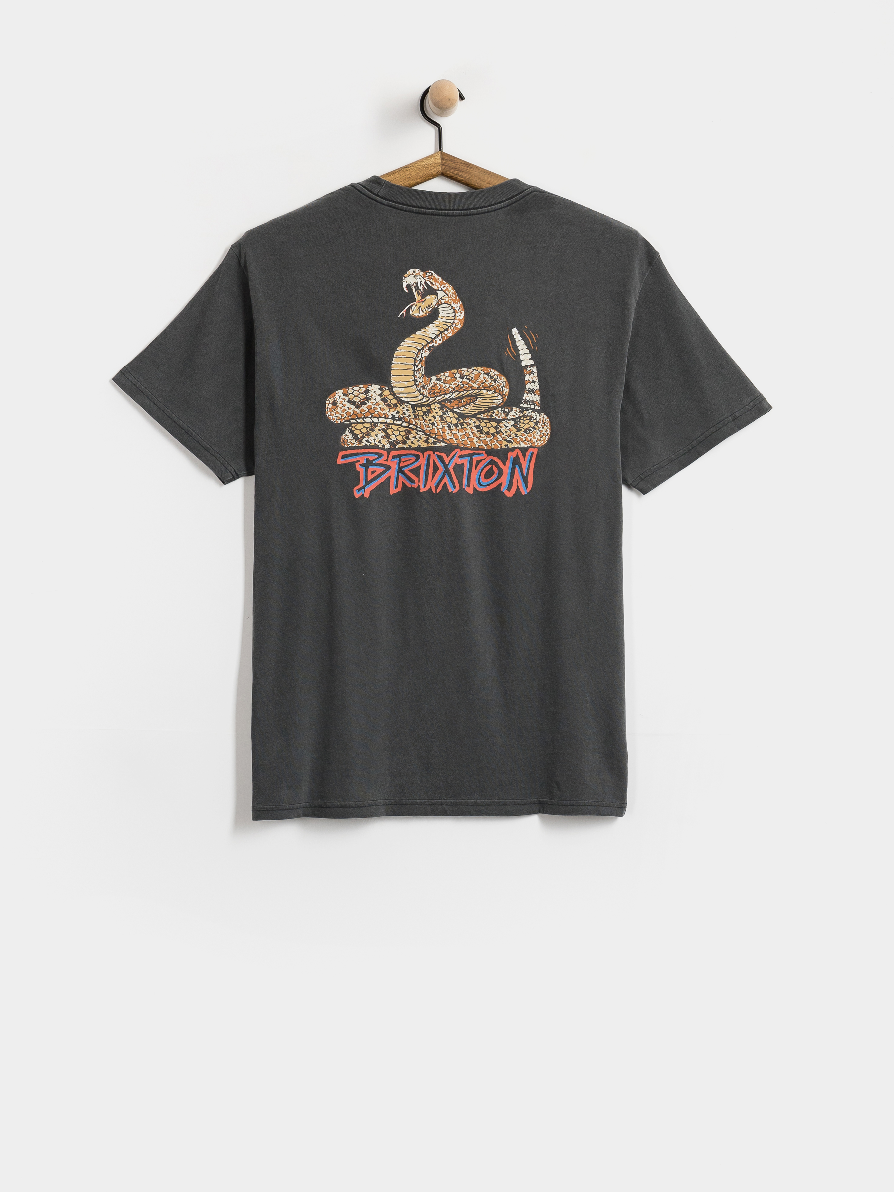 Brixton Rockton Stnd Póló (black worn wash)