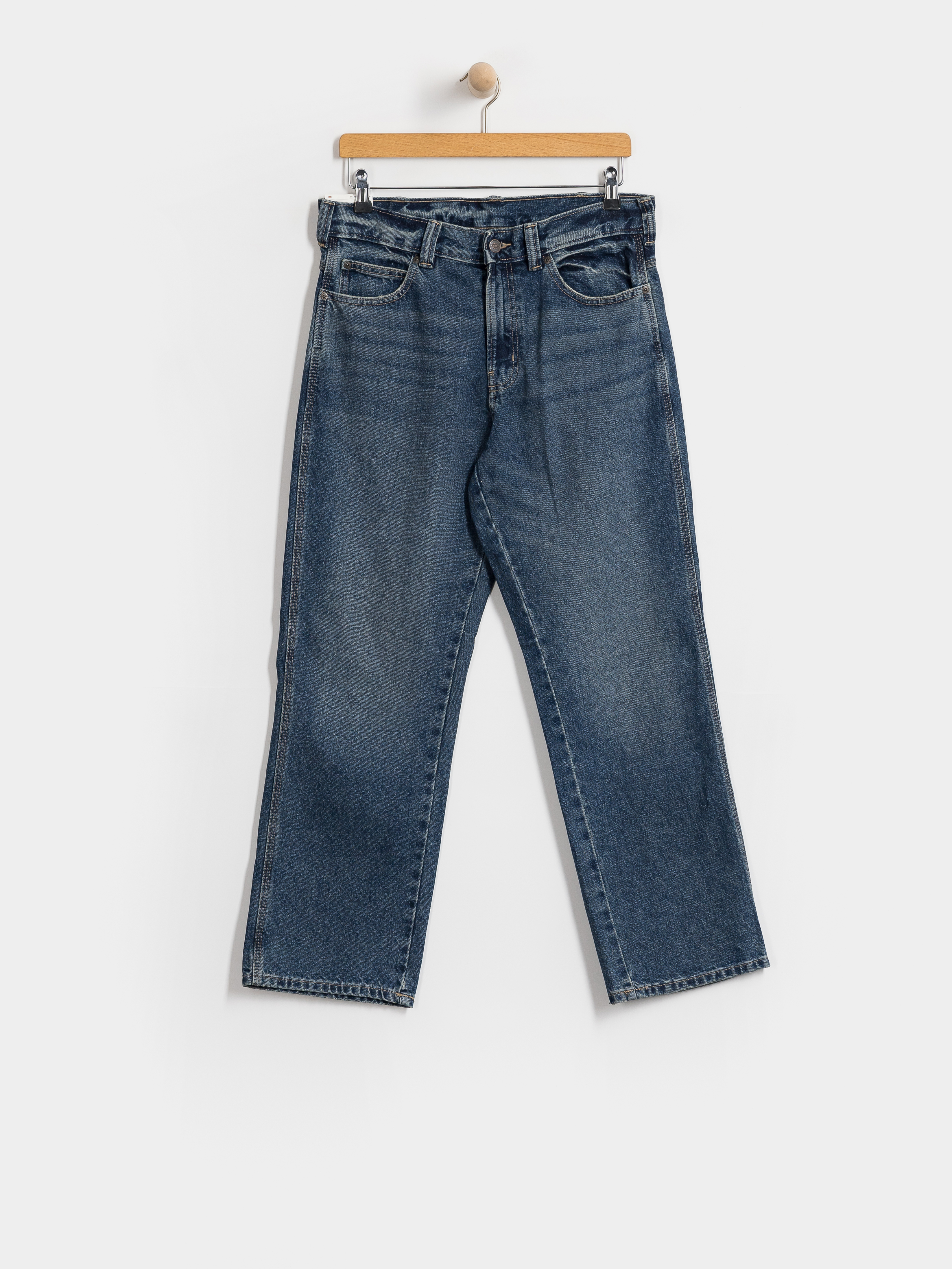 Dickies 954 Relaxed Straight Work Kisnadrág (mid blue fade wash)