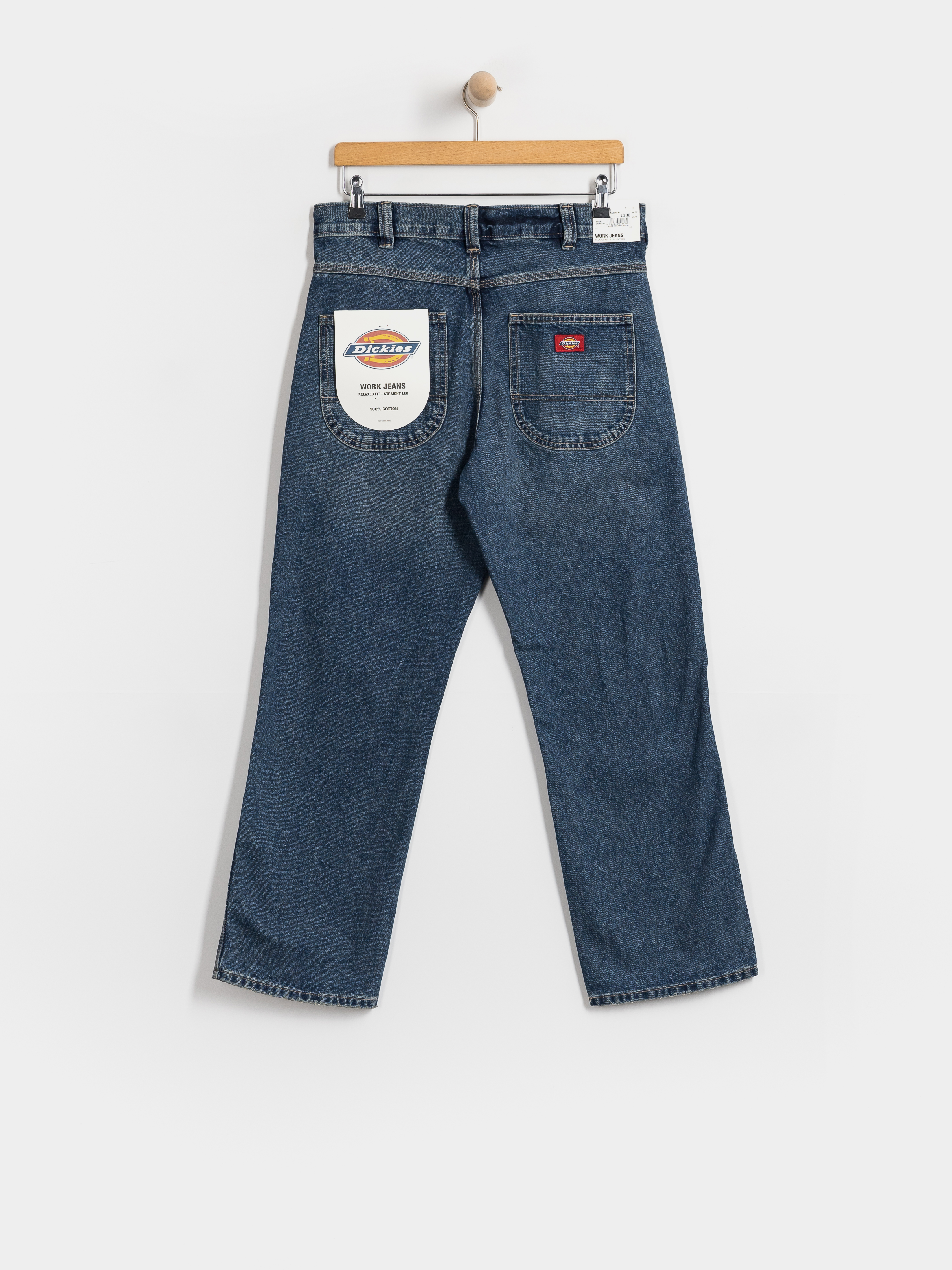 Dickies 954 Relaxed Straight Work Kisnadrág (mid blue fade wash)