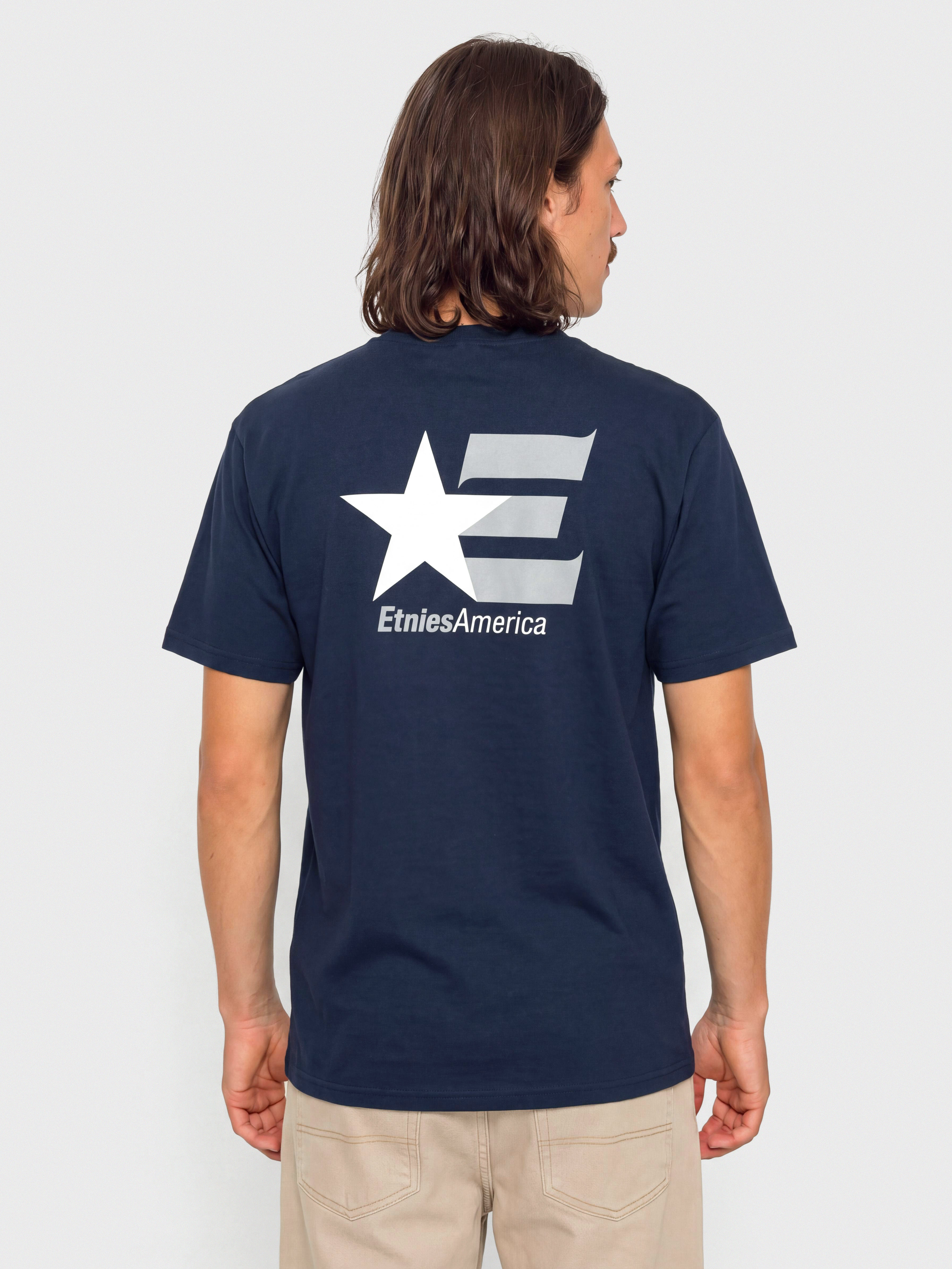 Etnies America Póló (navy/white)