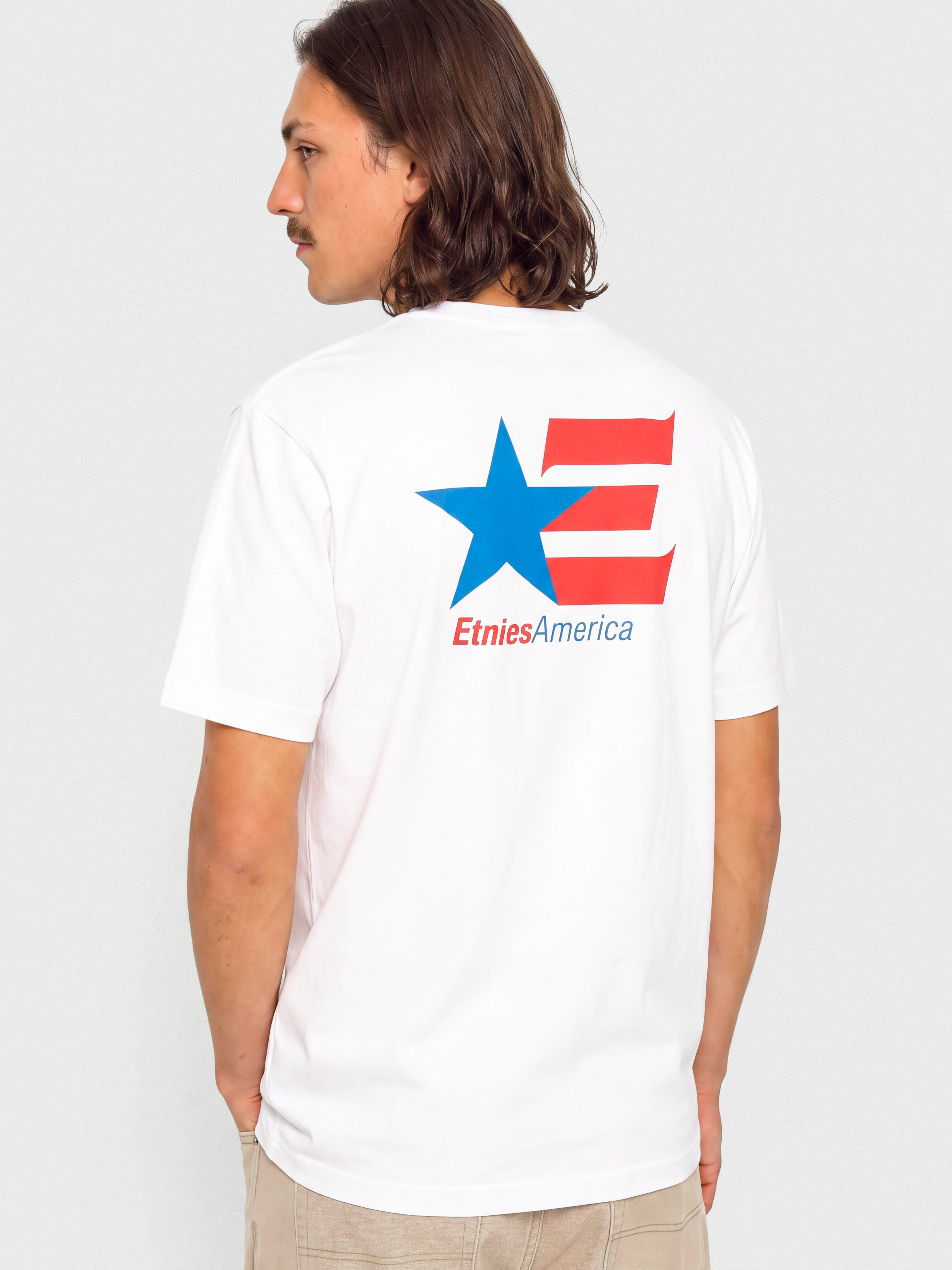 Etnies America Póló (white/blue/red)