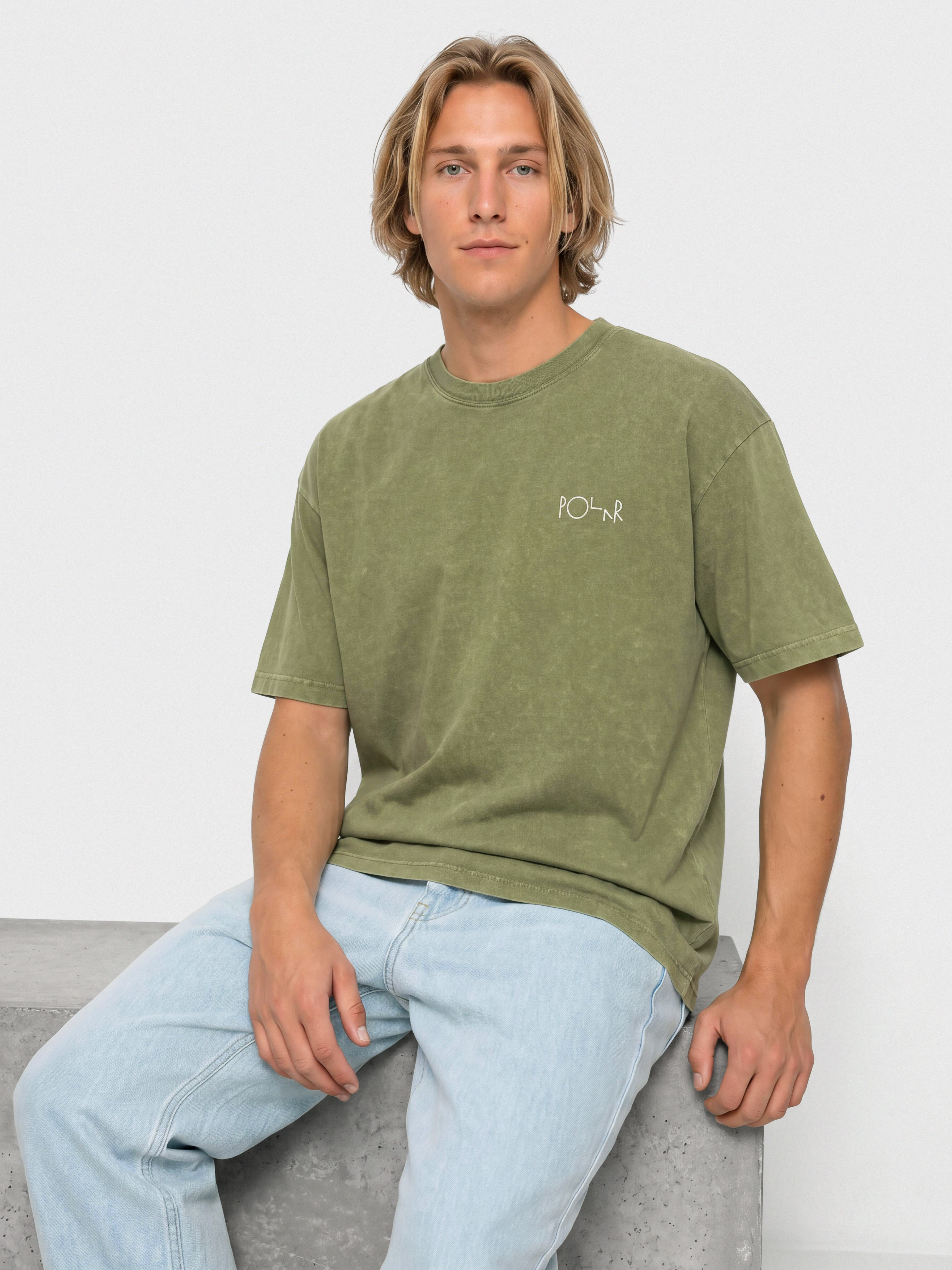 Polar Skate Fade Póló (army green)