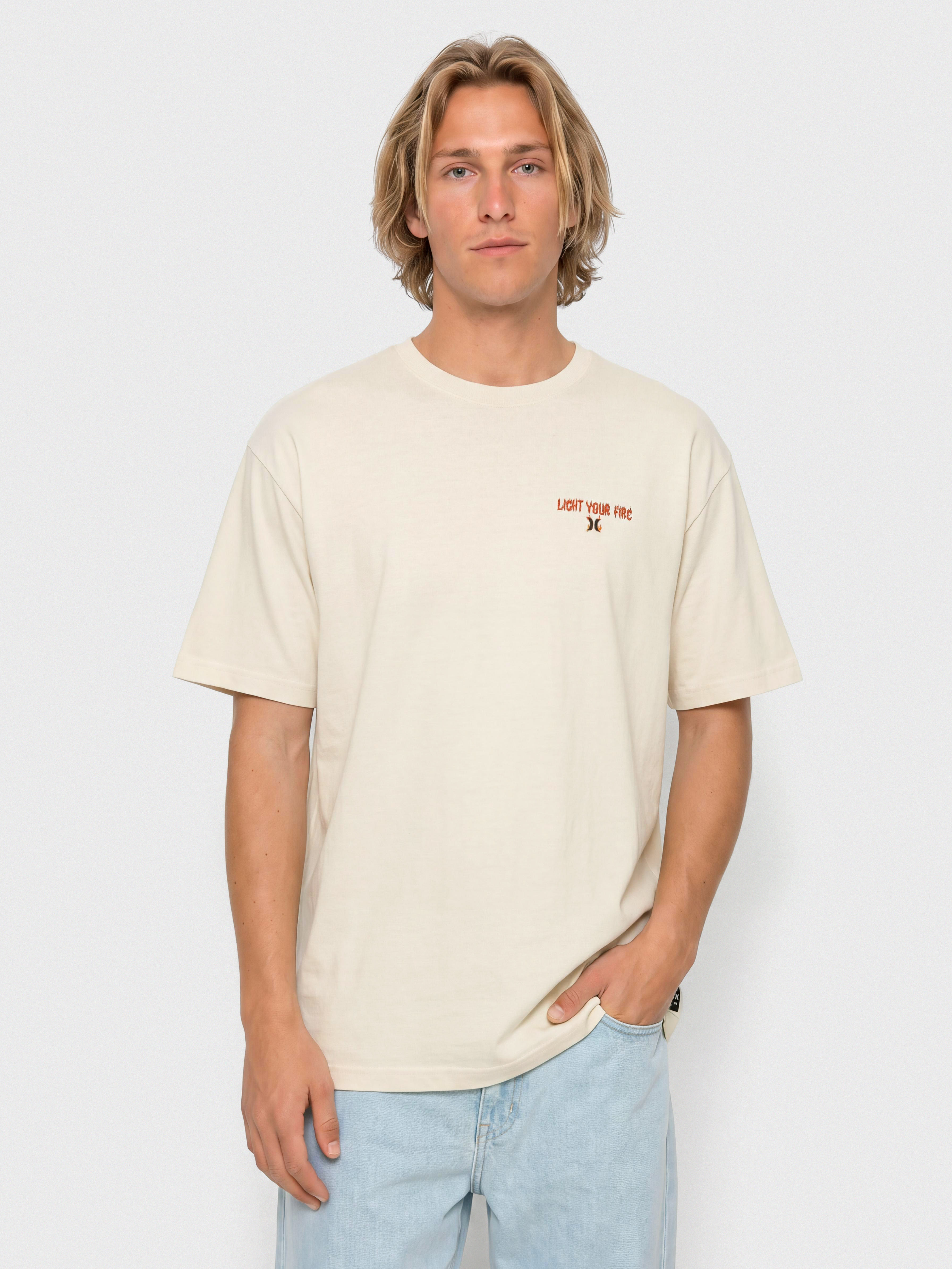 Póló Hurley Built Fire Peace (white)