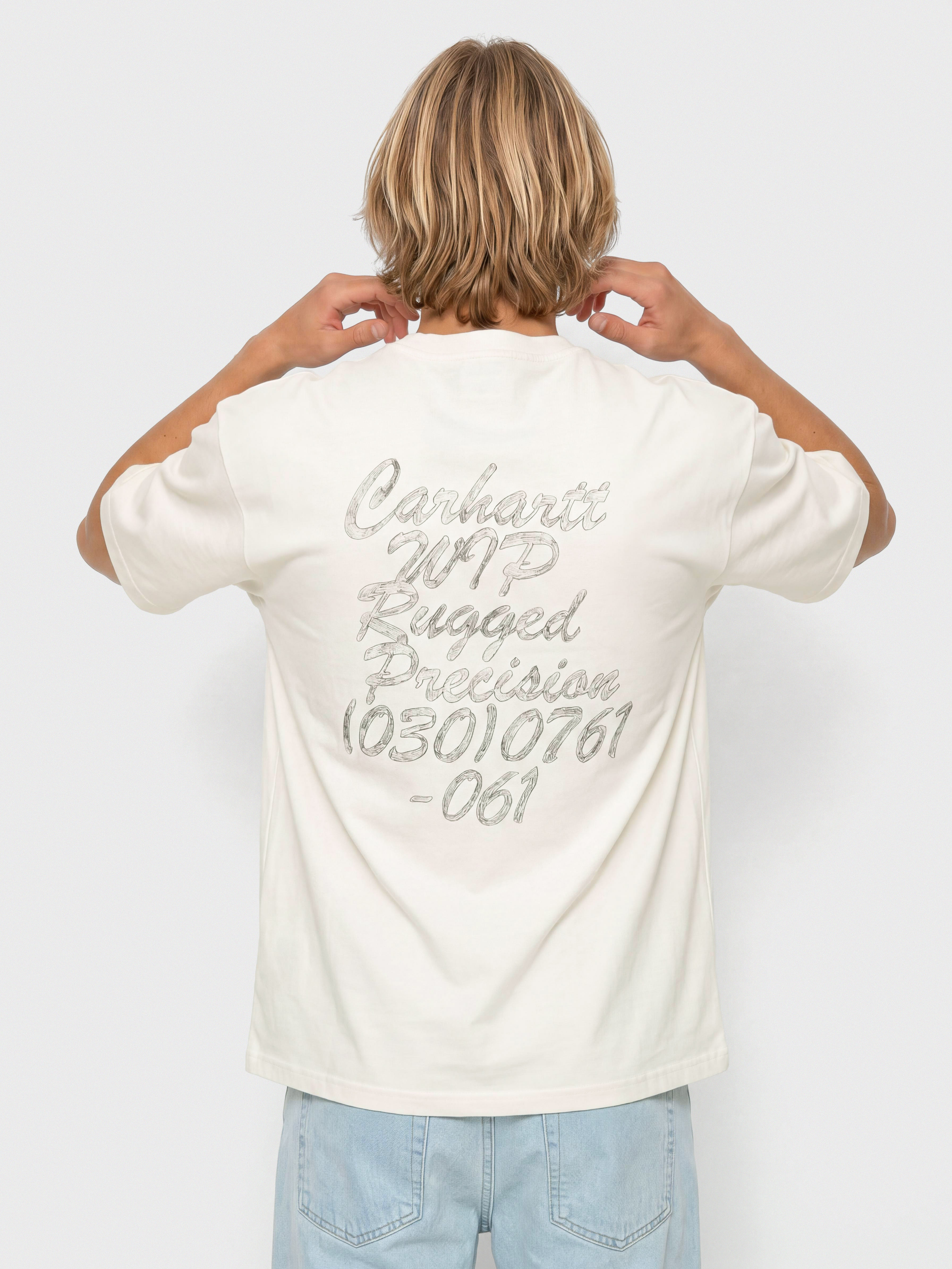 Carhartt WIP Hatching Script Póló (wax/garment dyed)
