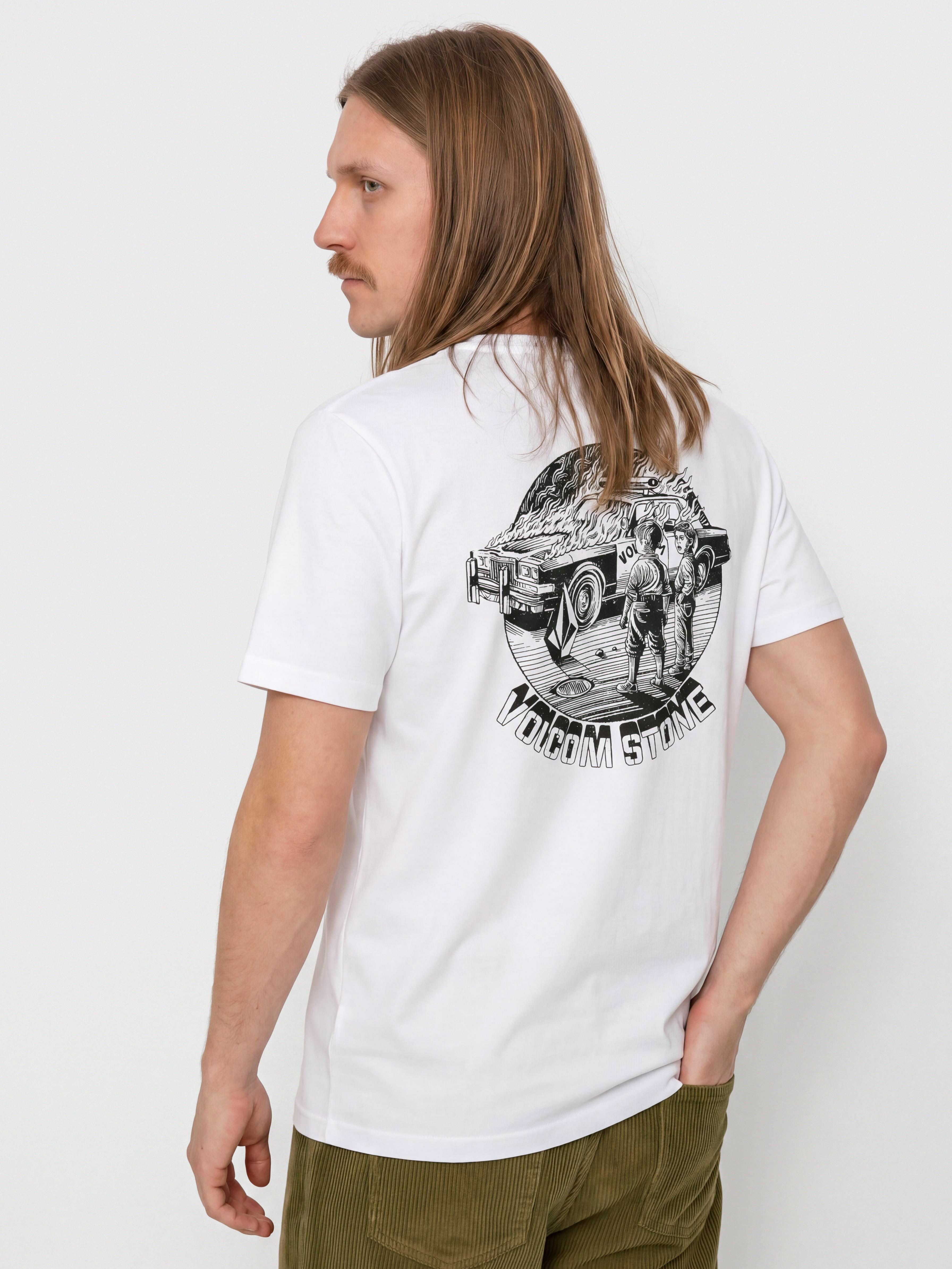 Póló Volcom Firecar (white)
