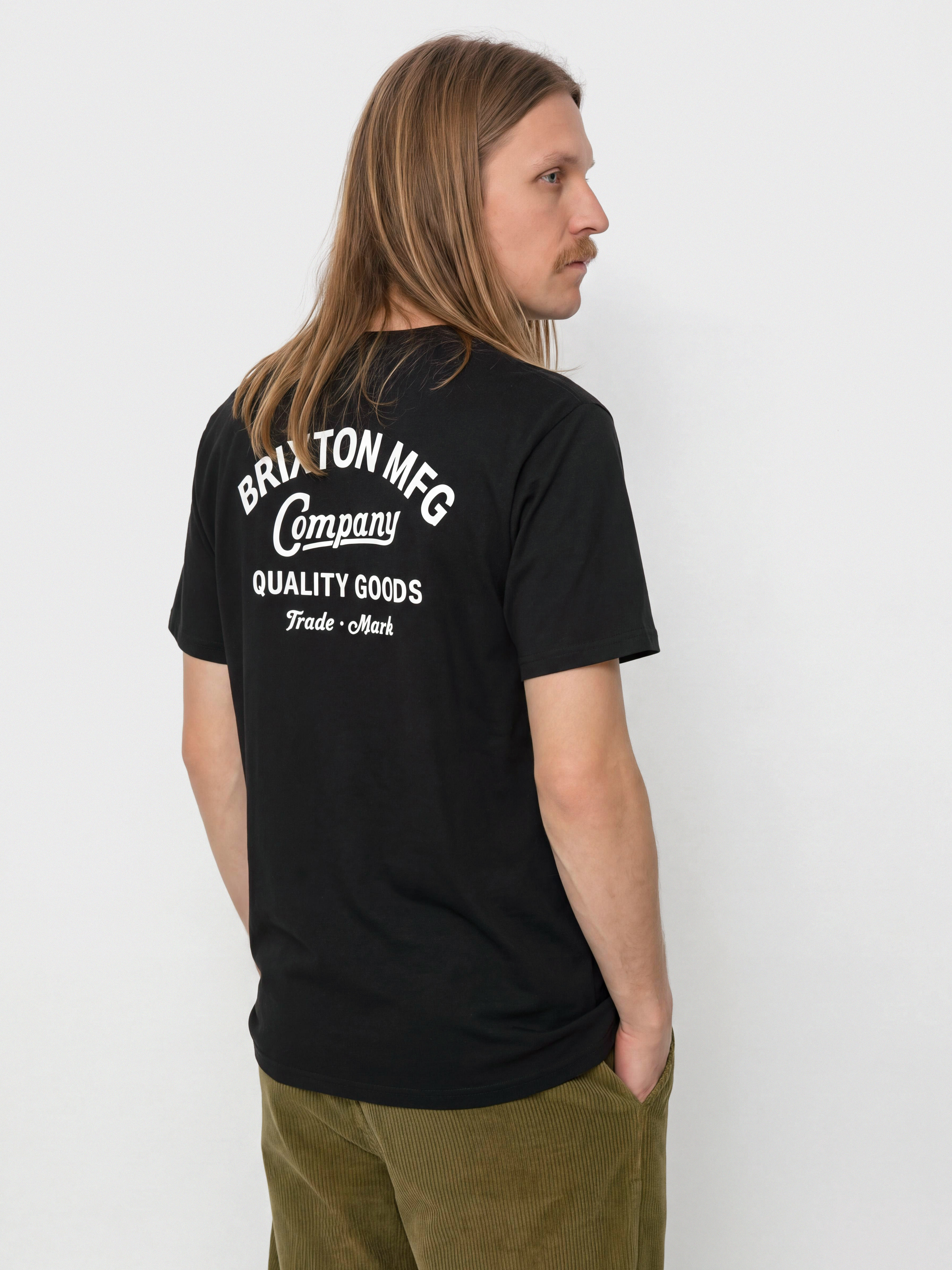 Póló Brixton Straton Stnd (black)
