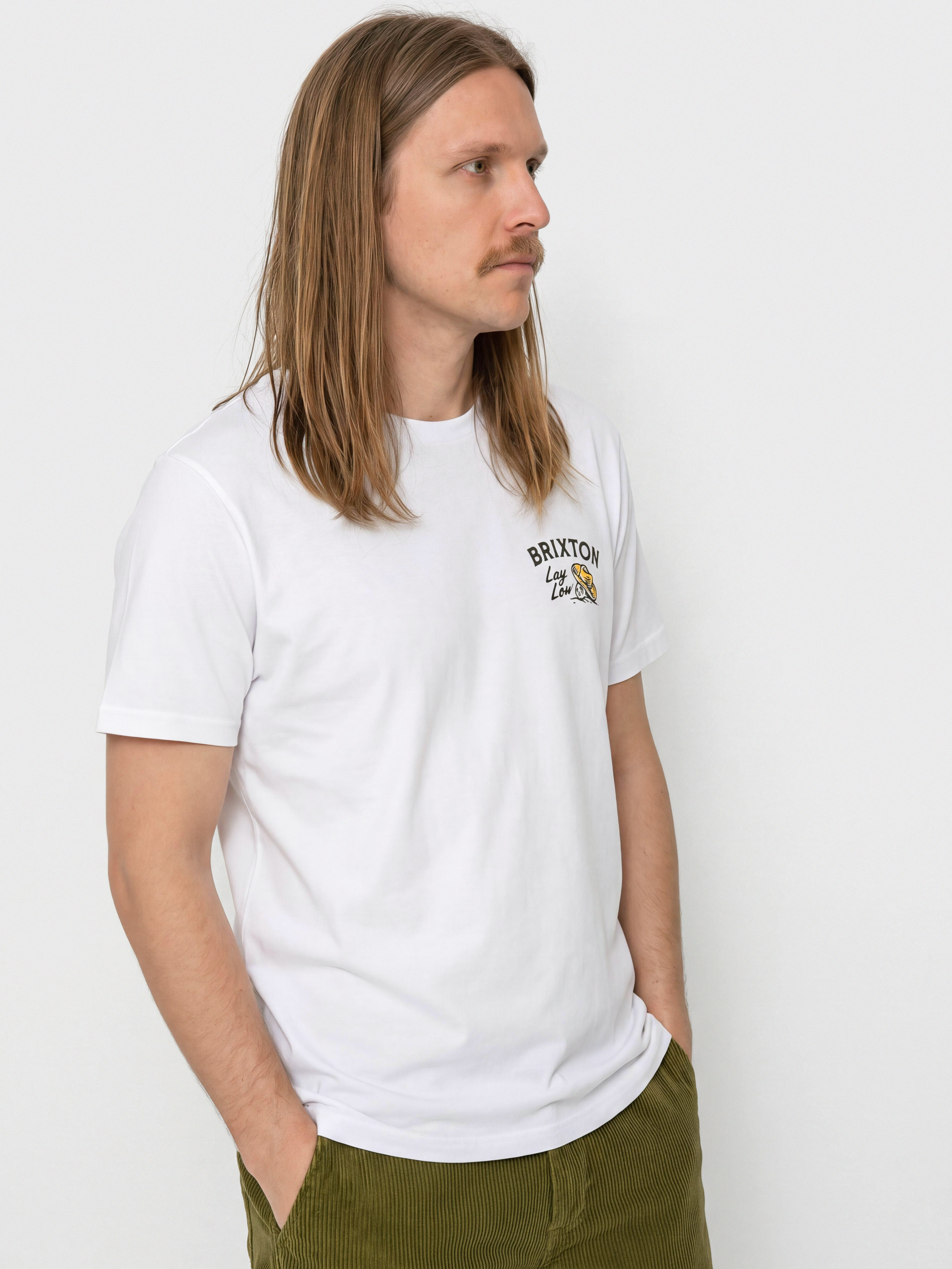 Póló Brixton Lay Low Stnd (white)