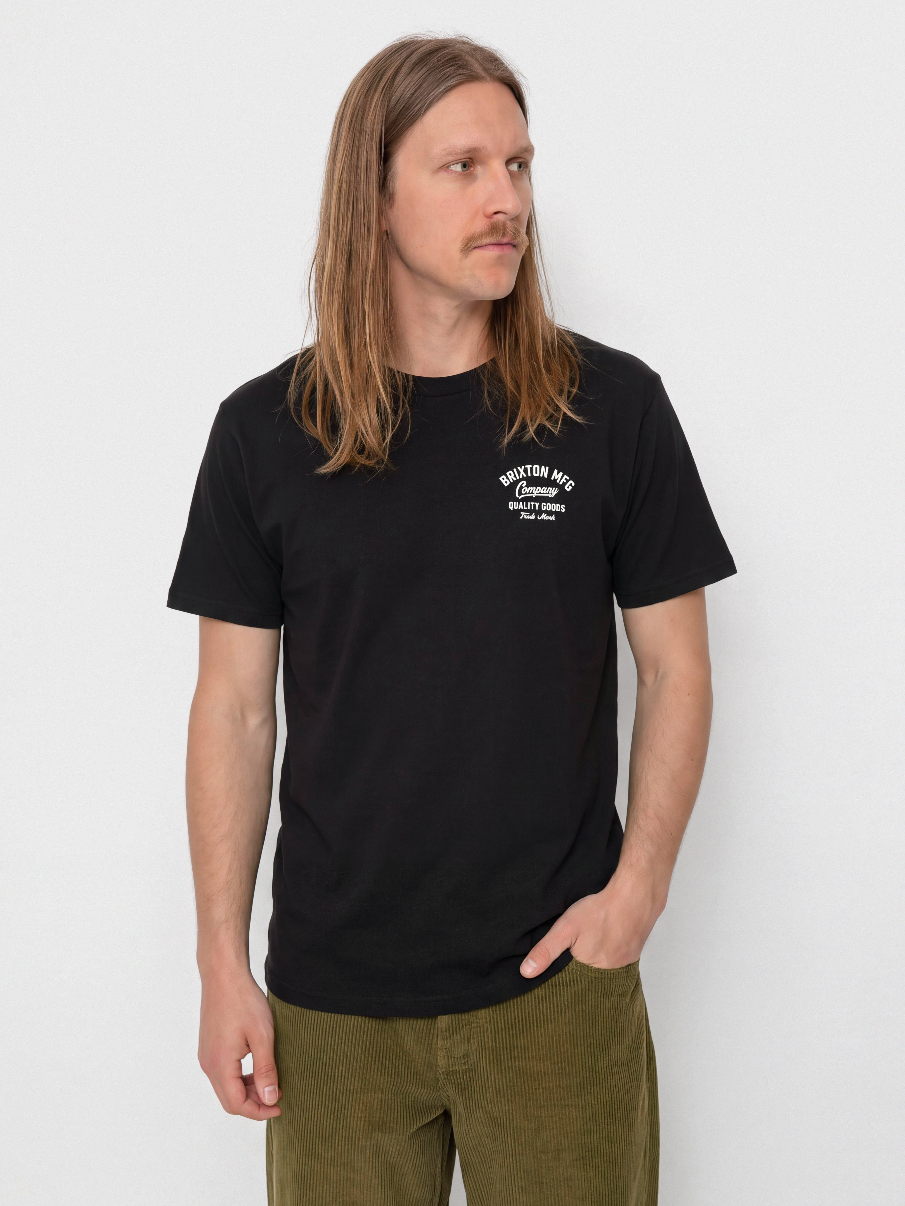 Póló Brixton Straton Stnd (black)
