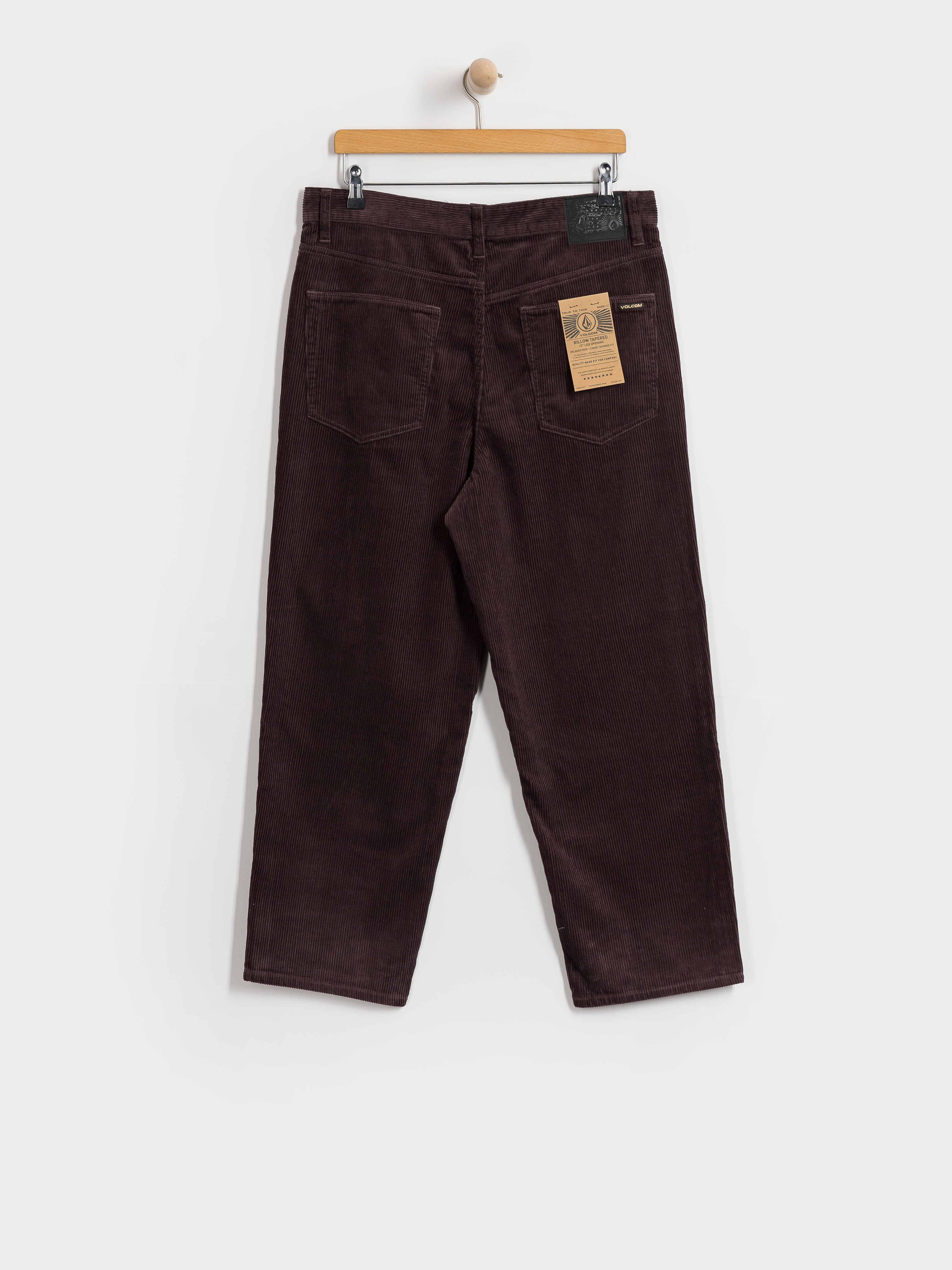 Volcom Billow Tapered Cord Kisnadrág (raisin)