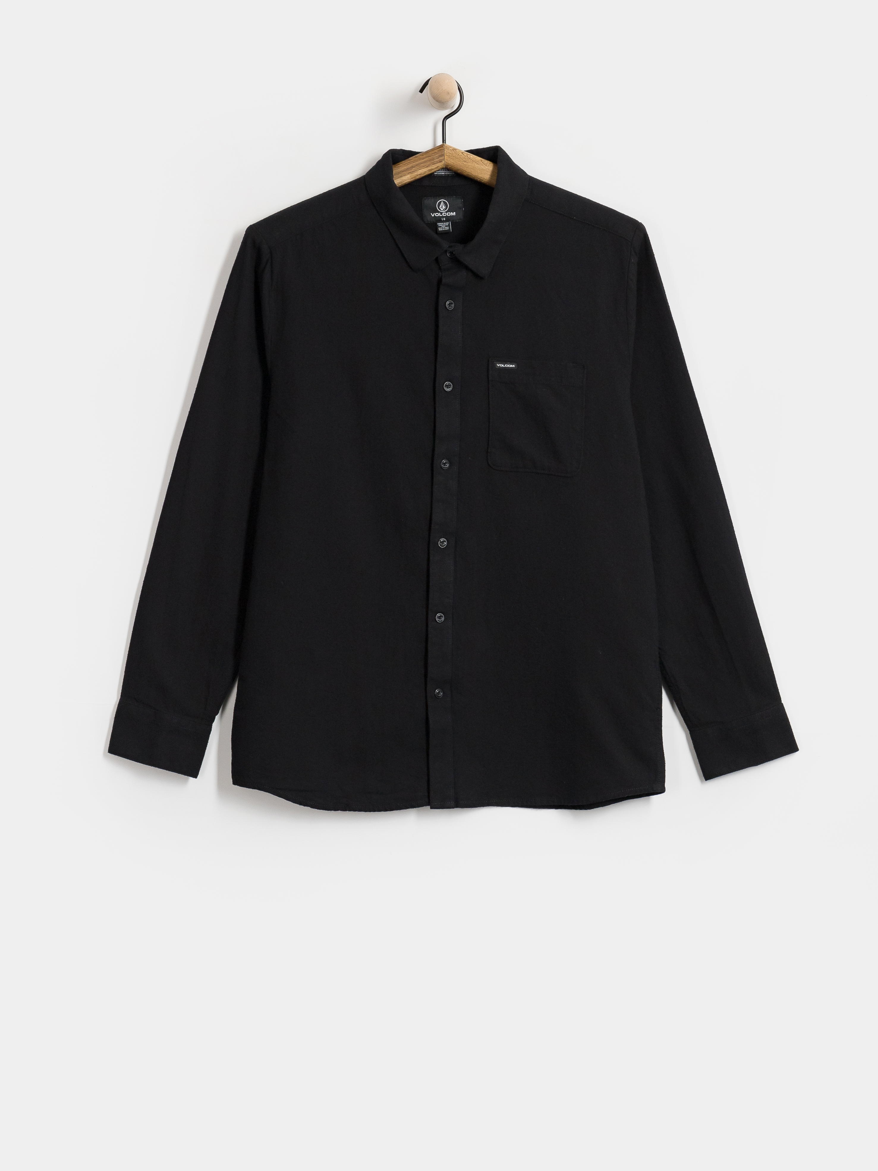 Volcom Caden Solid Ls Ing (antique black)