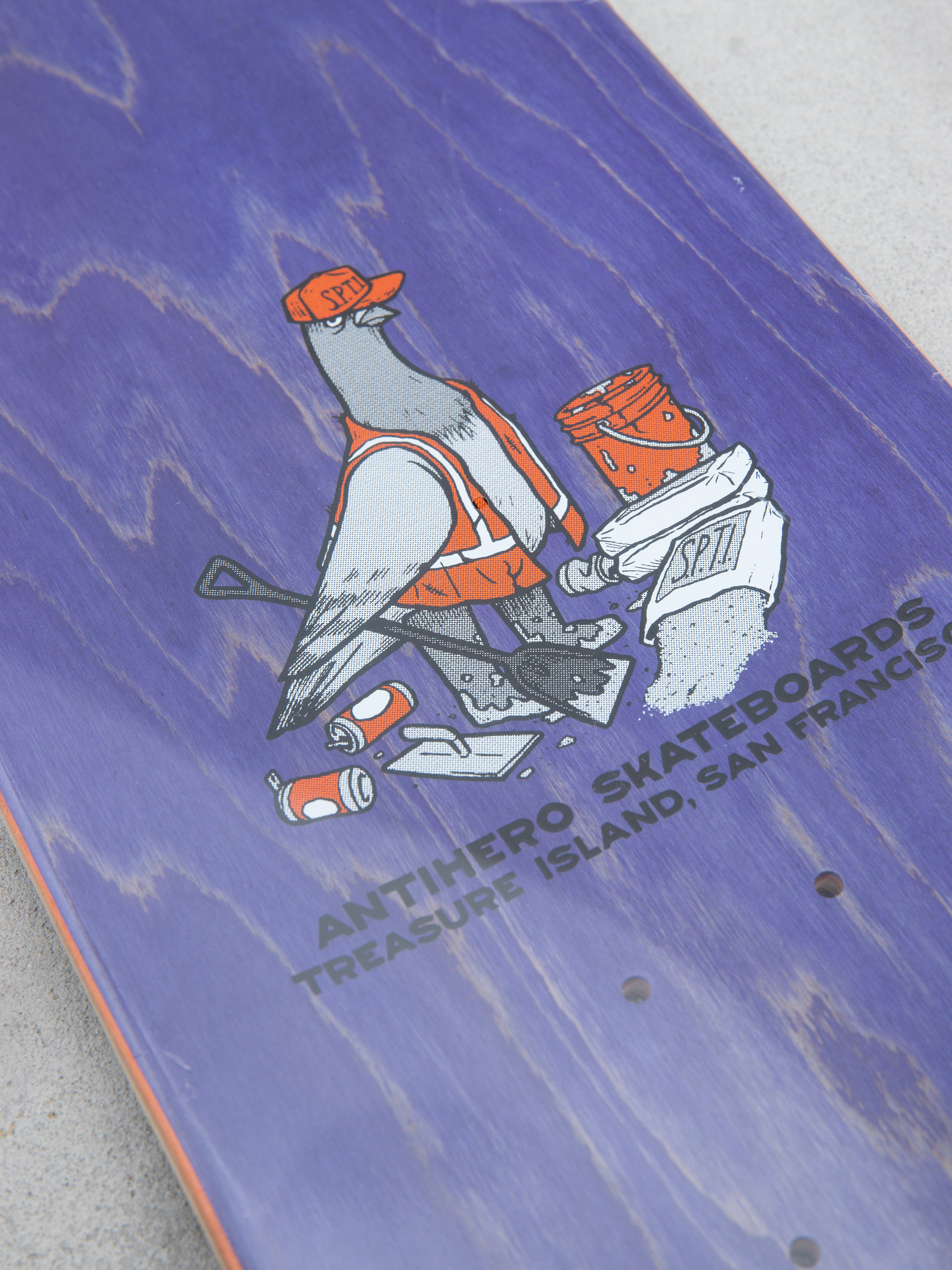 Antihero Treasure Island Eagle Gördeszka lap (grey)