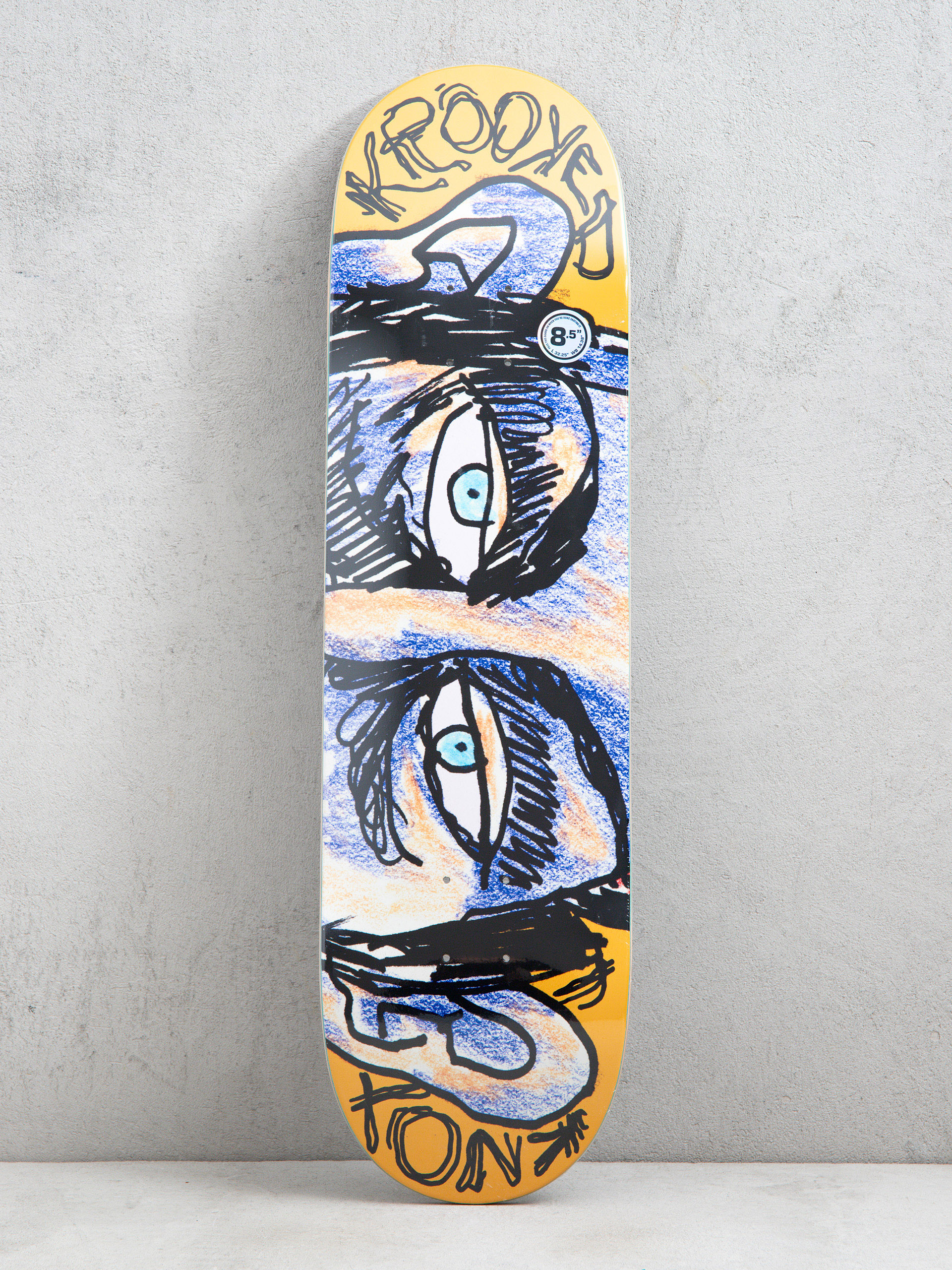 Krooked Knox Watcher Gördeszka lap (yellow)