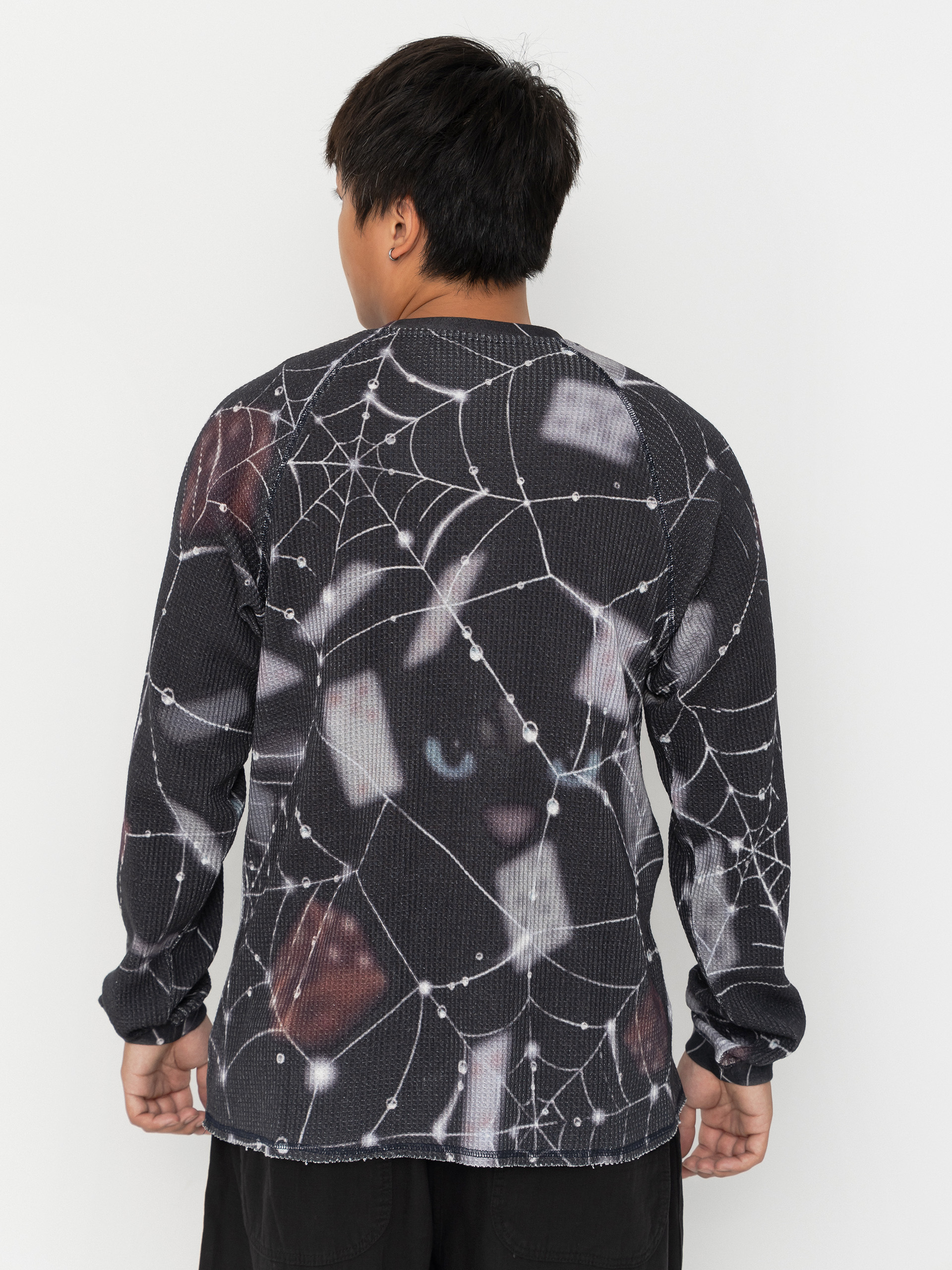 RipNDip Redemption Waffle Knit Hosszú ujjú felső (black)