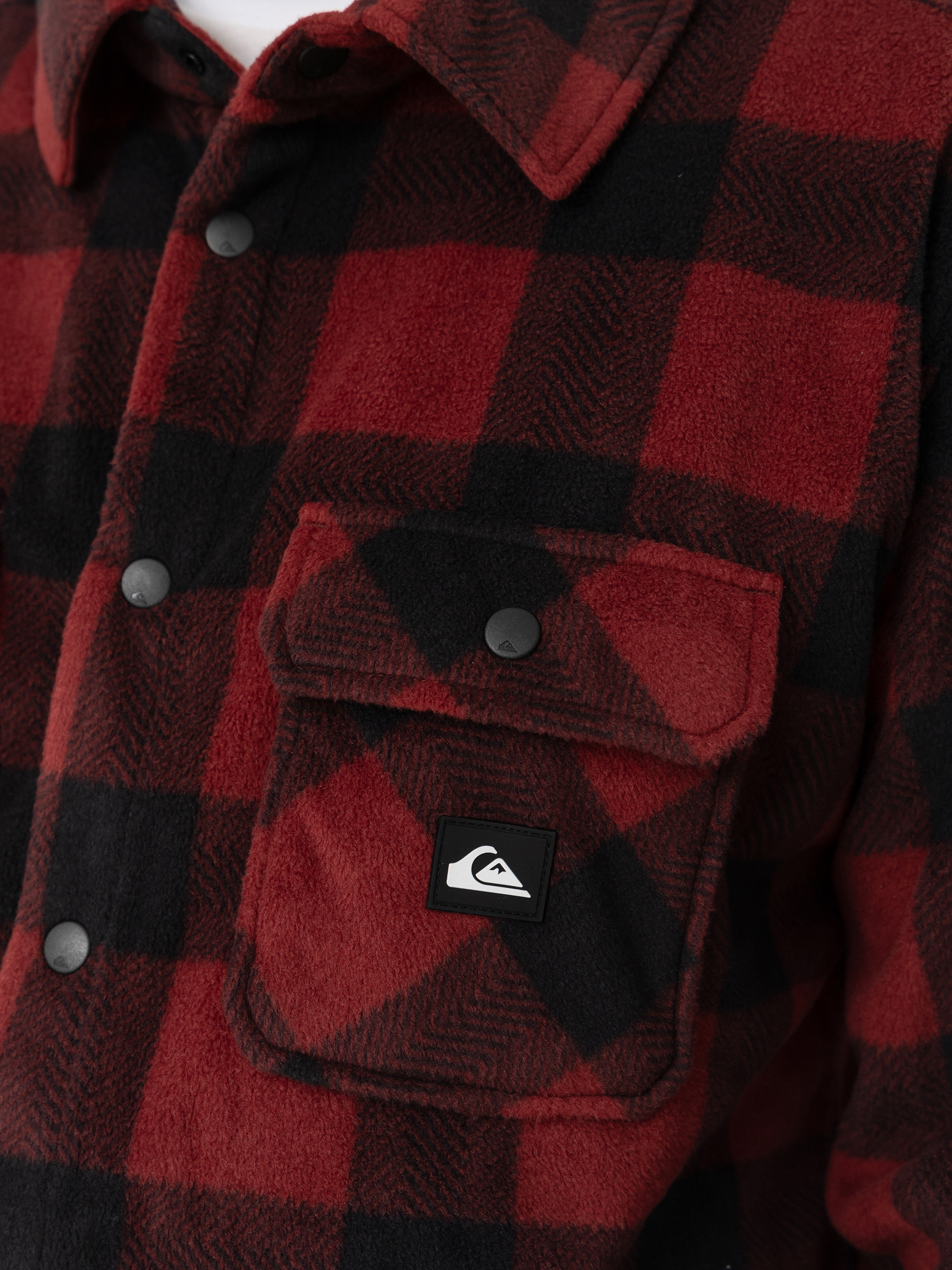 Férfi Quiksilver Venture Polar Fleece Shirt Polár pulóver (venture polar oxblood)