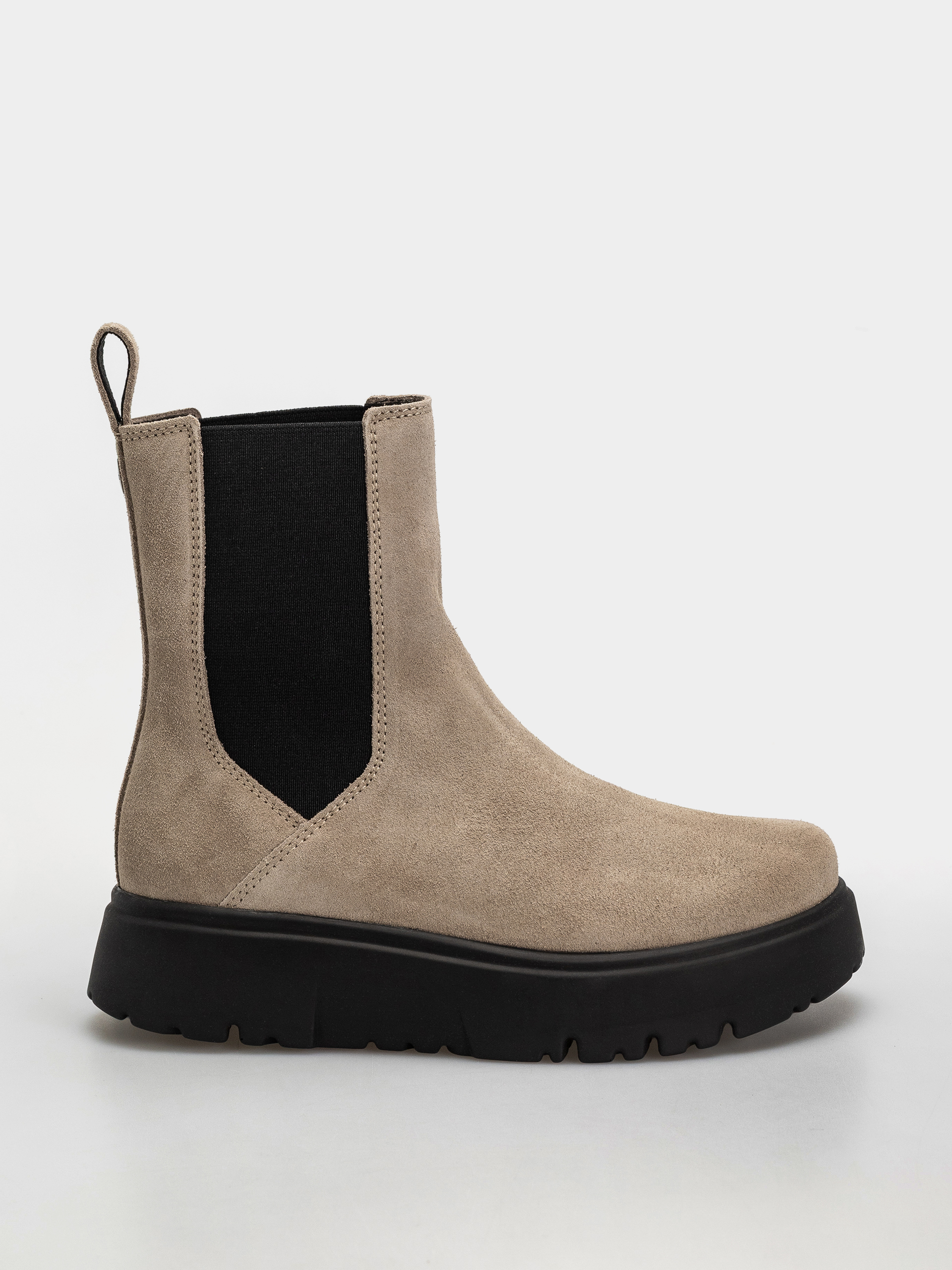 Birkenstock Theda Chelsea Suede Leather Narrow Wmn Cipők (taupe)