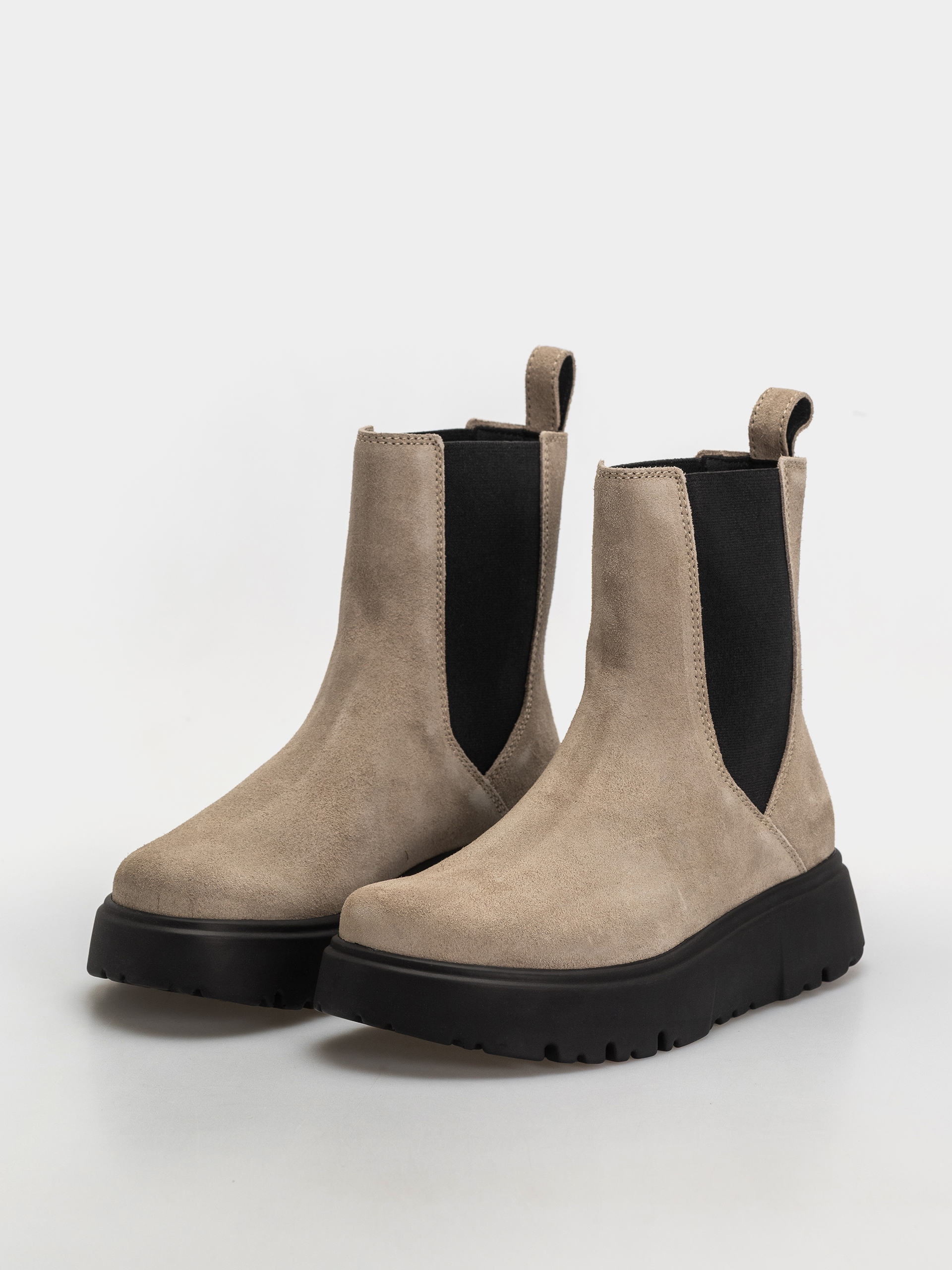 Birkenstock Theda Chelsea Suede Leather Narrow Wmn Cipők (taupe)
