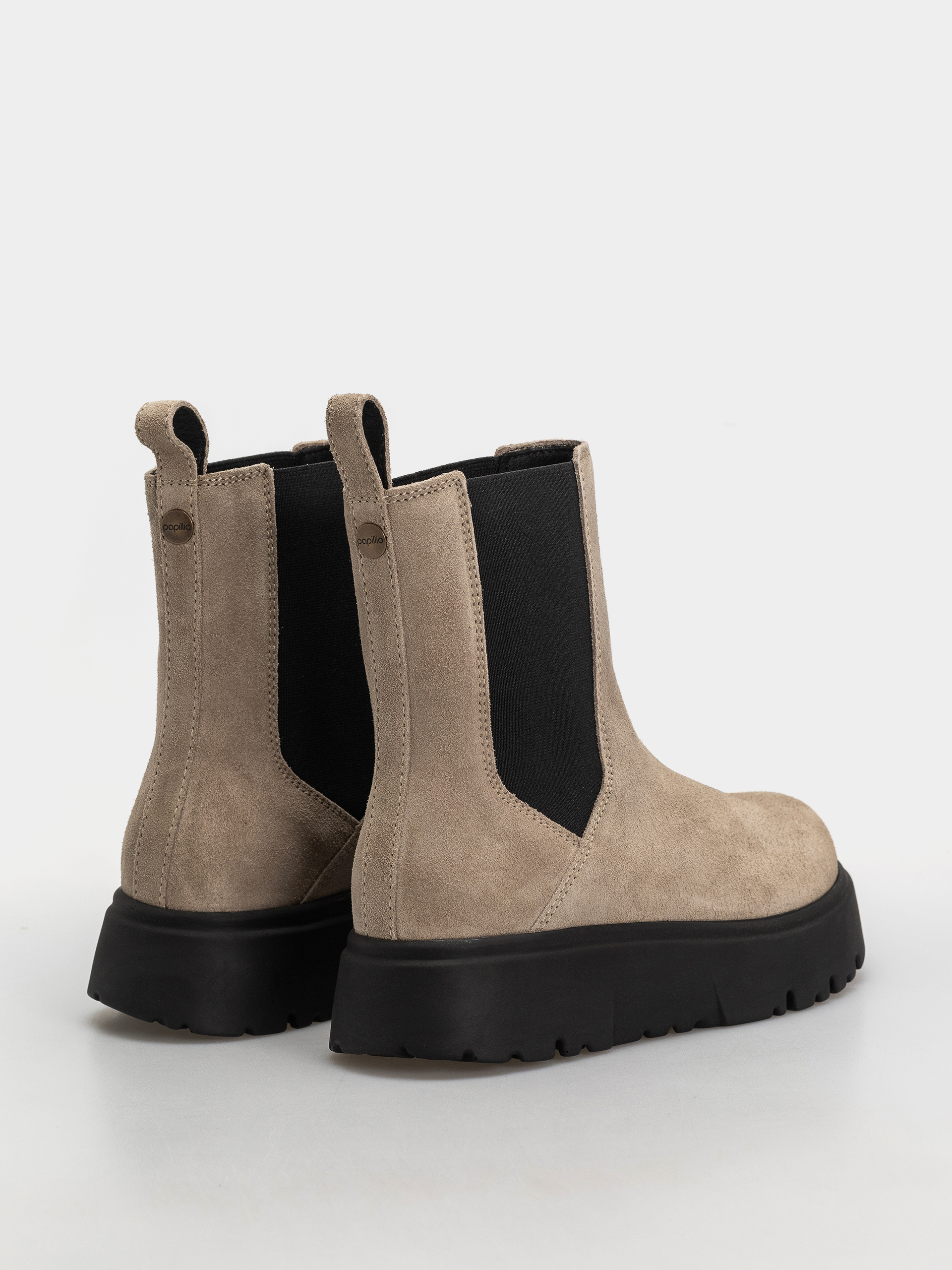 Birkenstock Theda Chelsea Suede Leather Narrow Wmn Cipők (taupe)