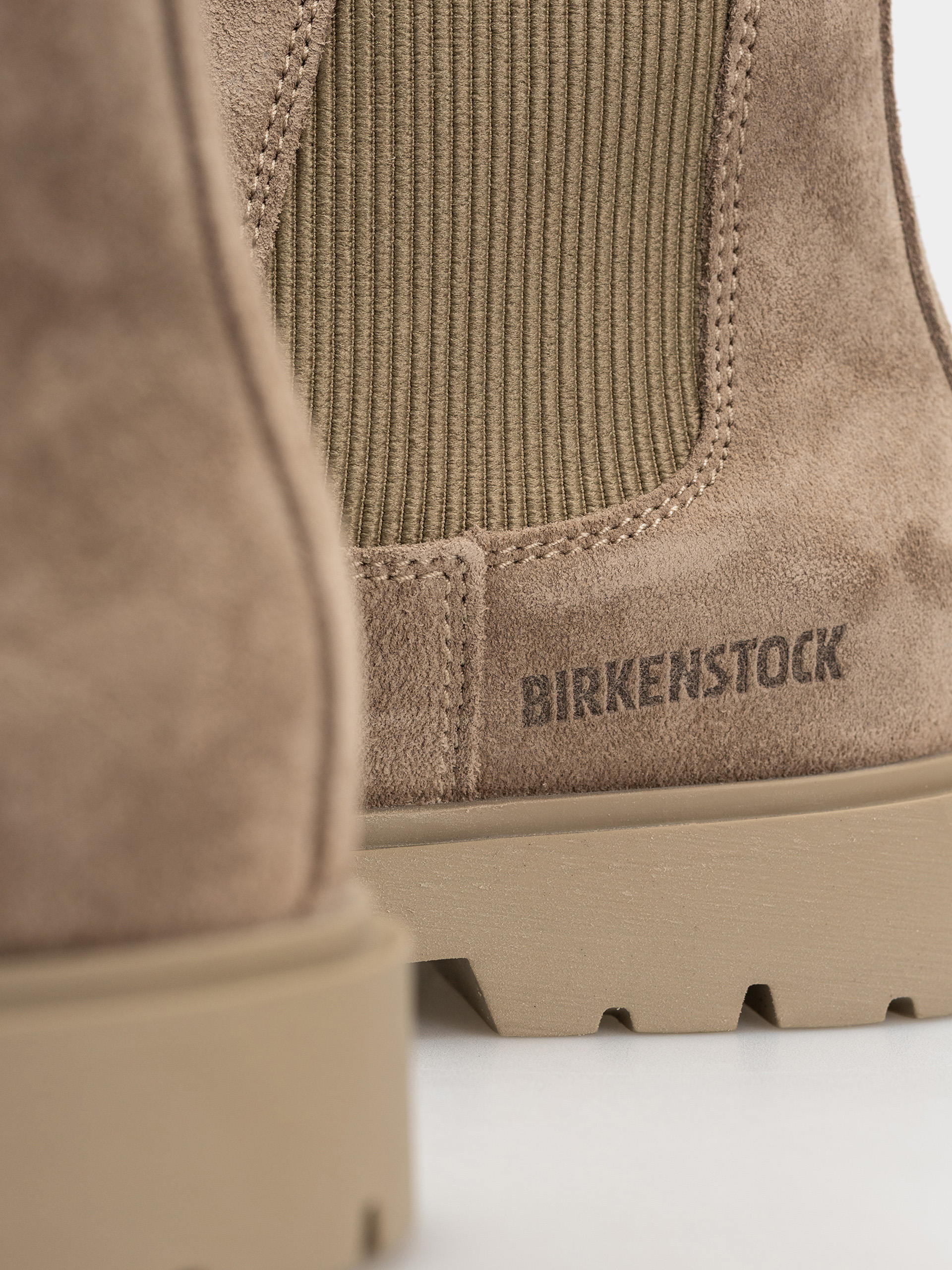 Birkenstock Highwood Suede Leather Narrow Cipők (taupe)
